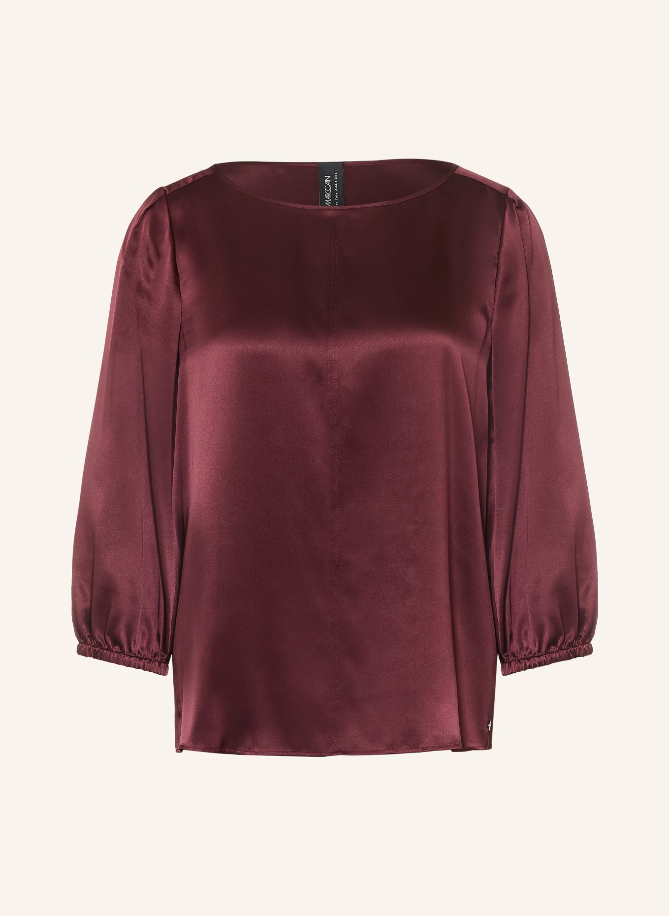 MARC CAIN Blusenshirt aus Seide mit 3/4-Arm: 296 winetasting