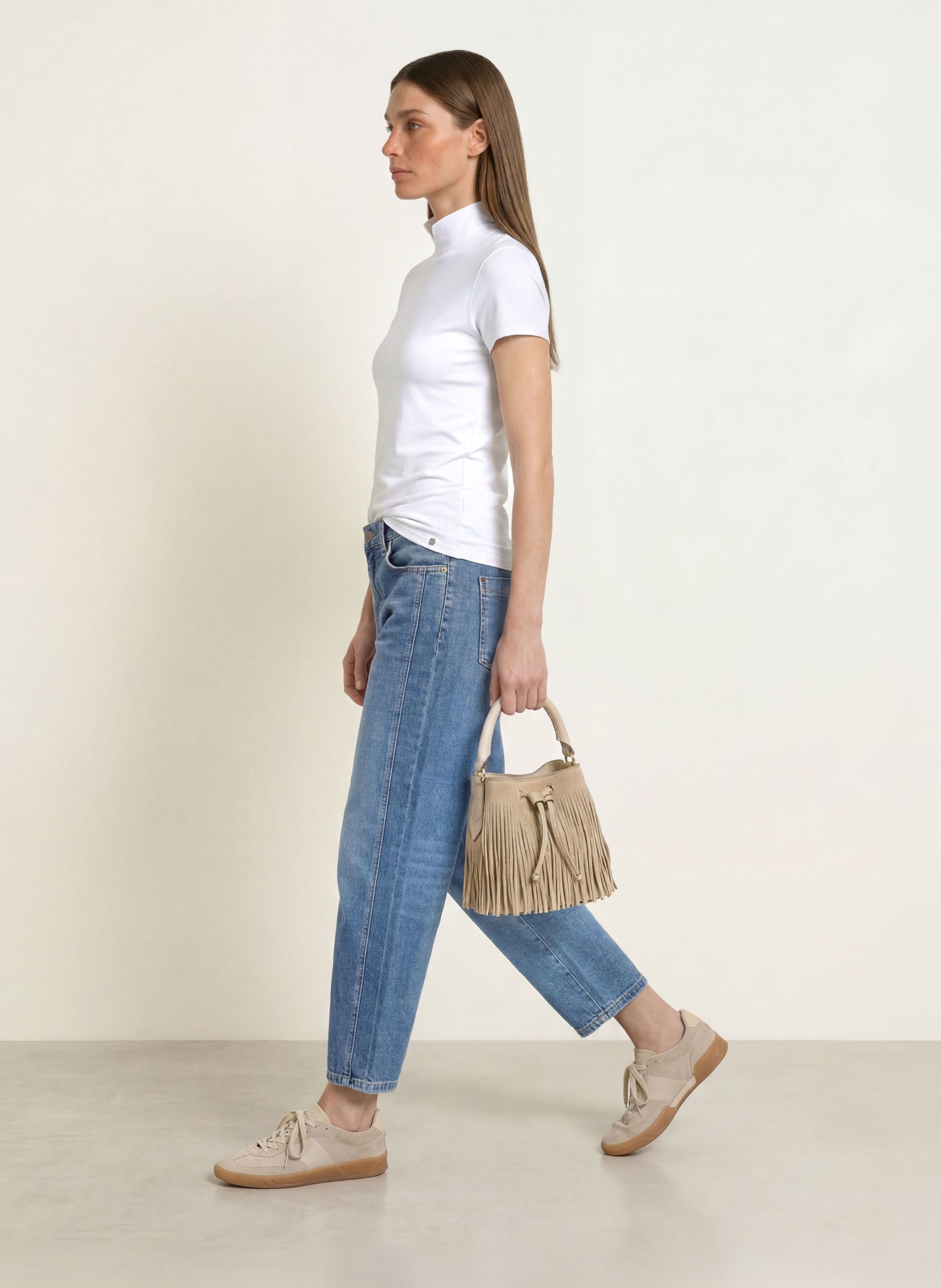 MARC CAIN T-Shirt: 100 WHITE
