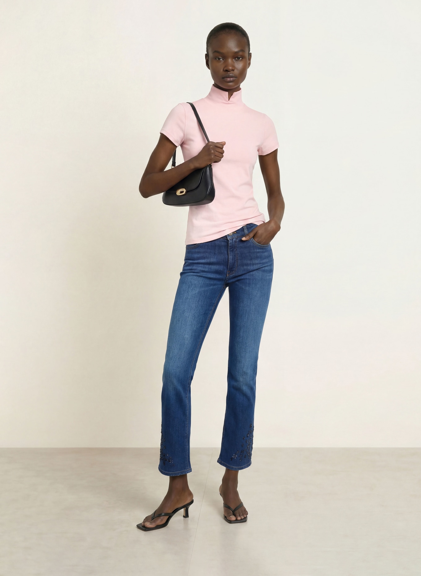 MARC CAIN T-Shirt: 208 chalk pink