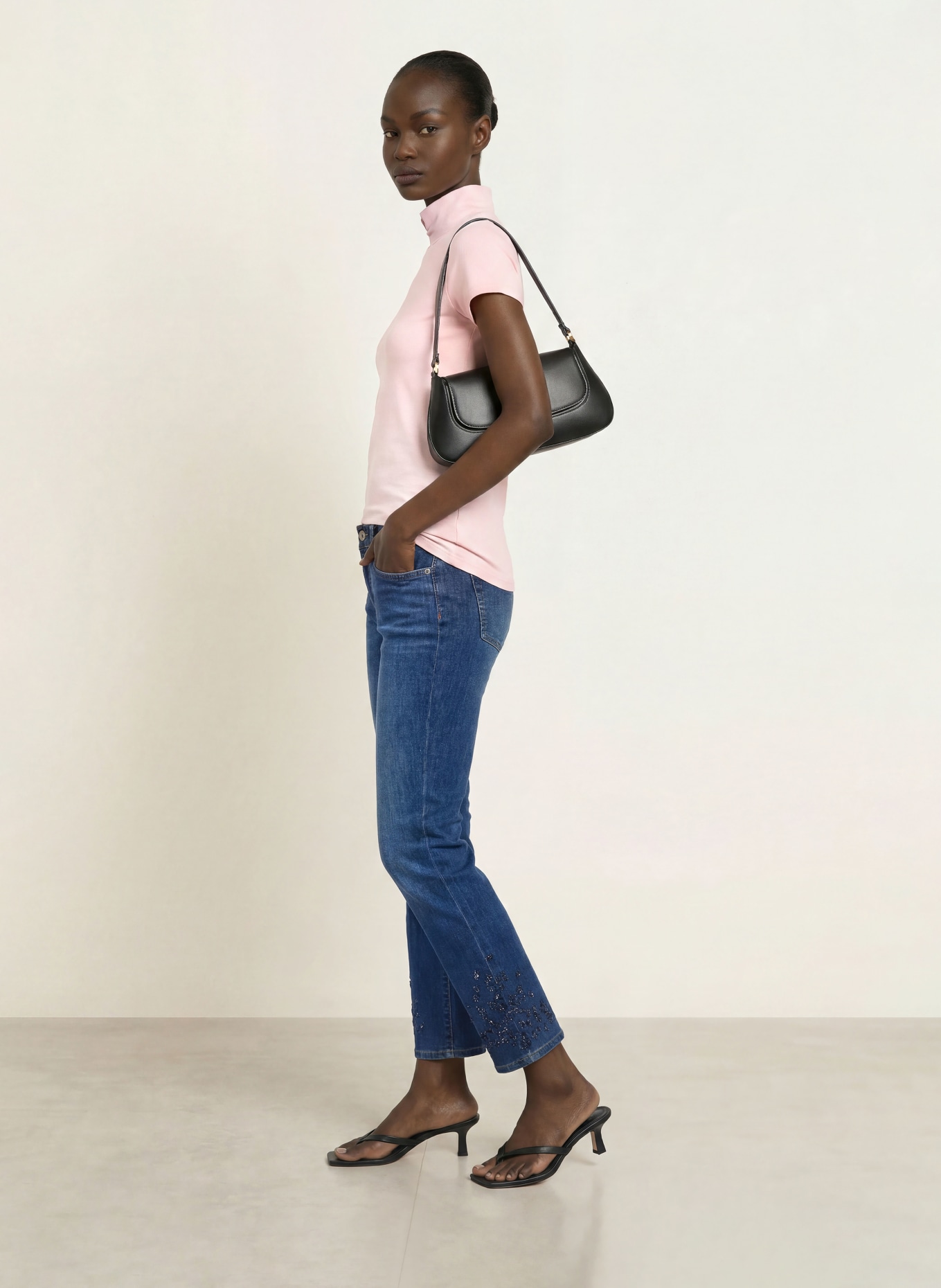 MARC CAIN T-Shirt: 208 chalk pink