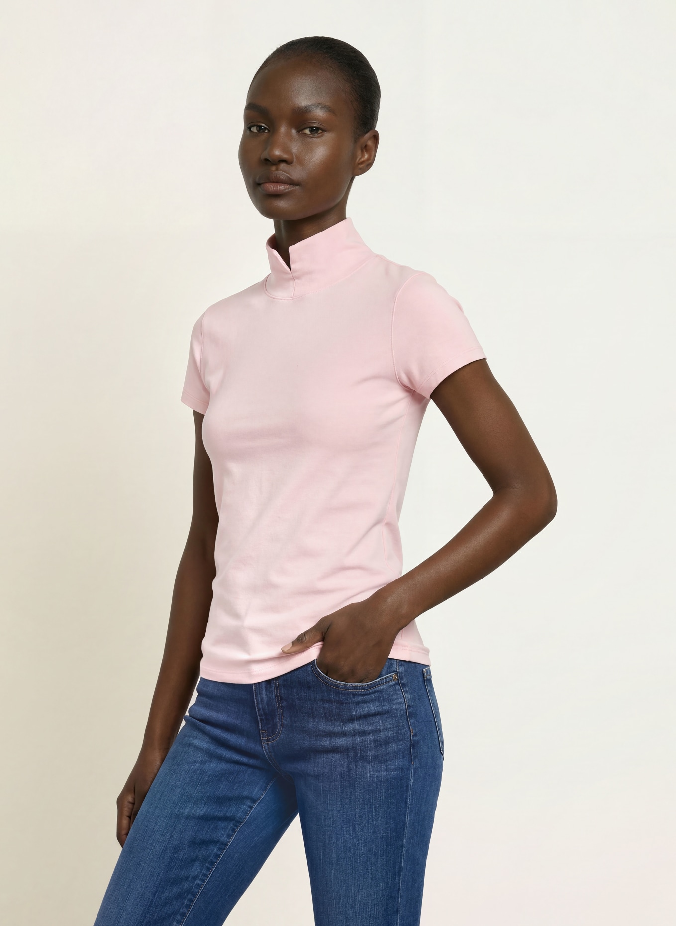 MARC CAIN T-Shirt: 208 chalk pink
