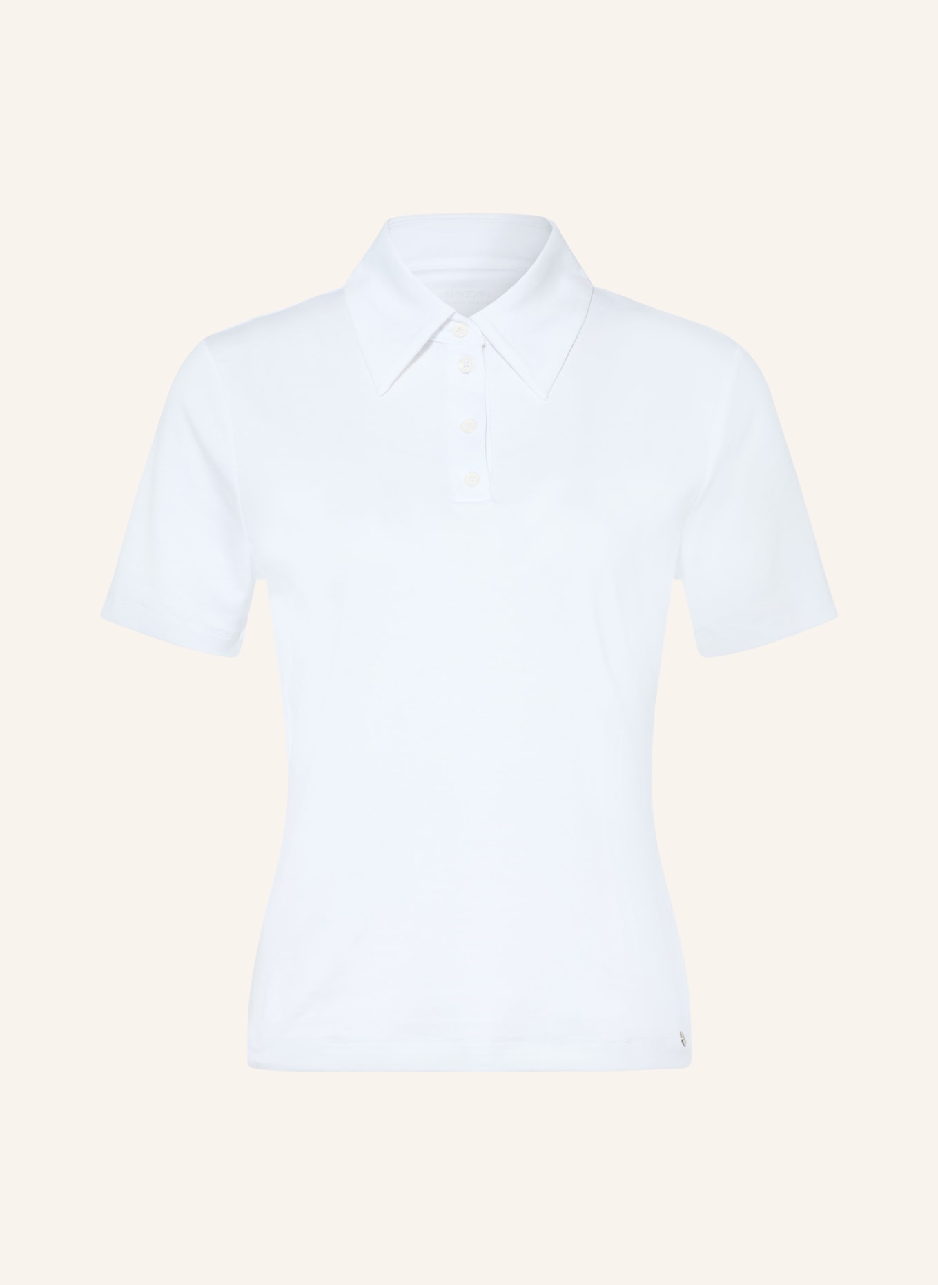 MARC CAIN Jerseyové polo tričko: 100 WHITE
