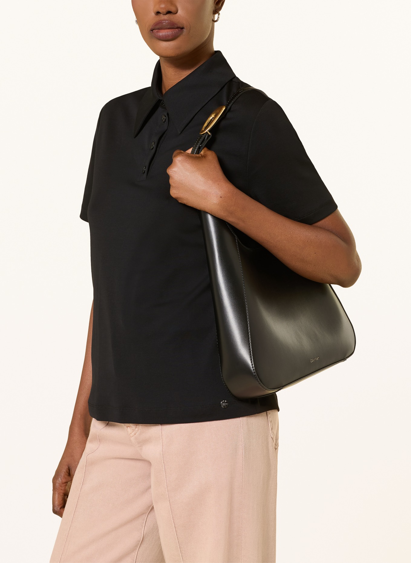 MARC CAIN Polo en jersey: 900 black new