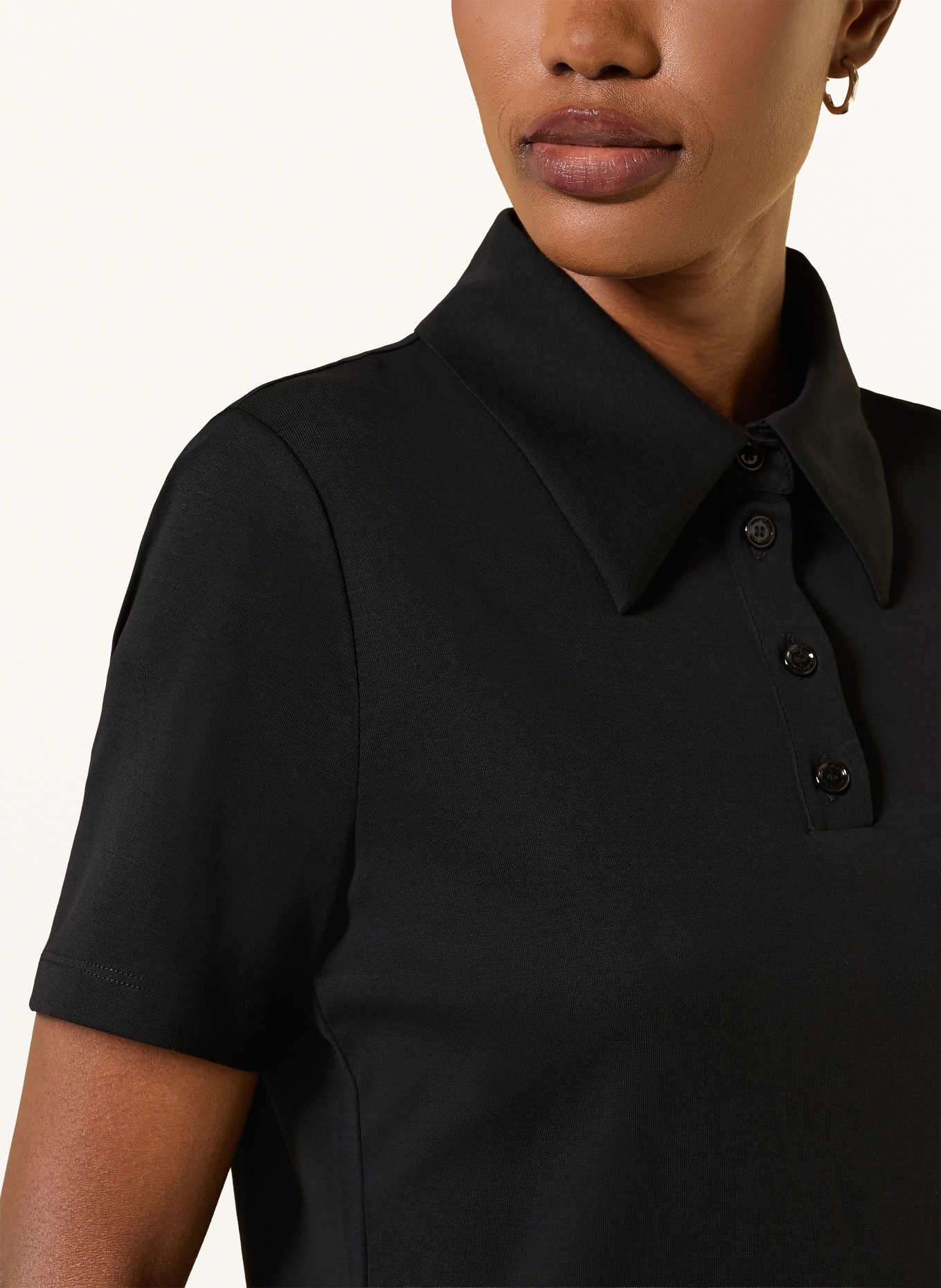 MARC CAIN Polo en jersey: 900 black new