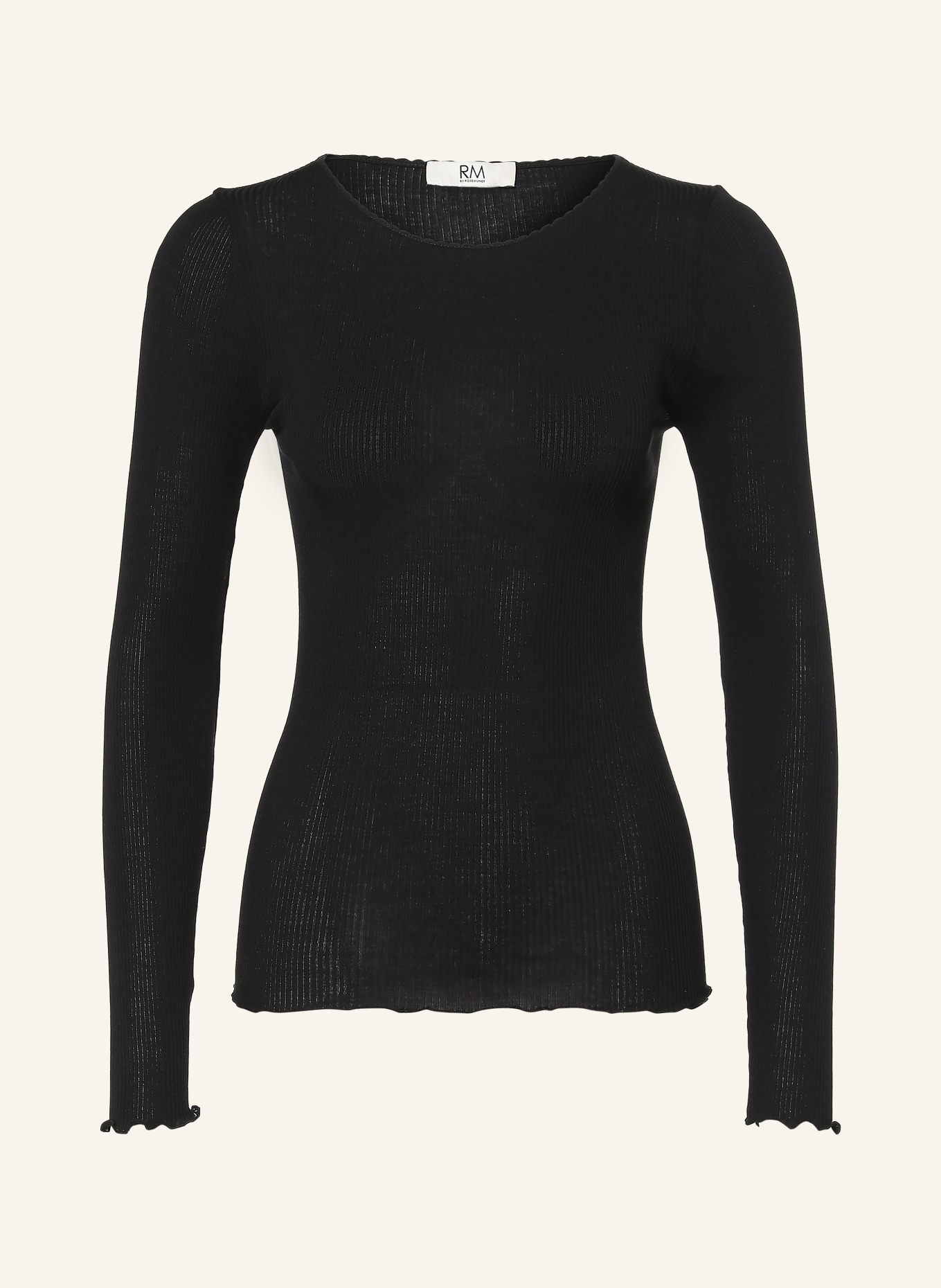 rosemunde Longsleeve: SCHWARZ