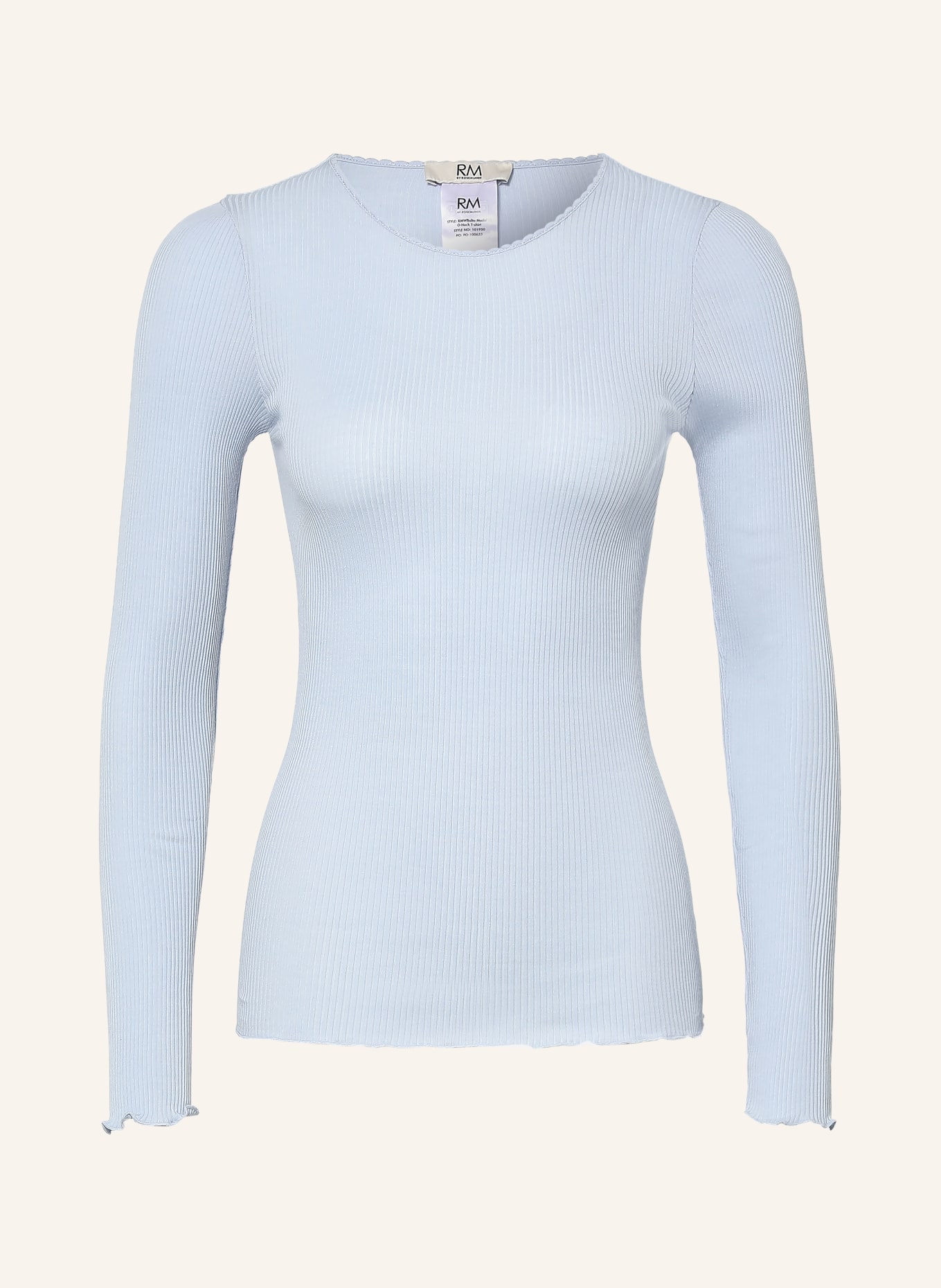 rosemunde Longsleeve: HELLBLAU