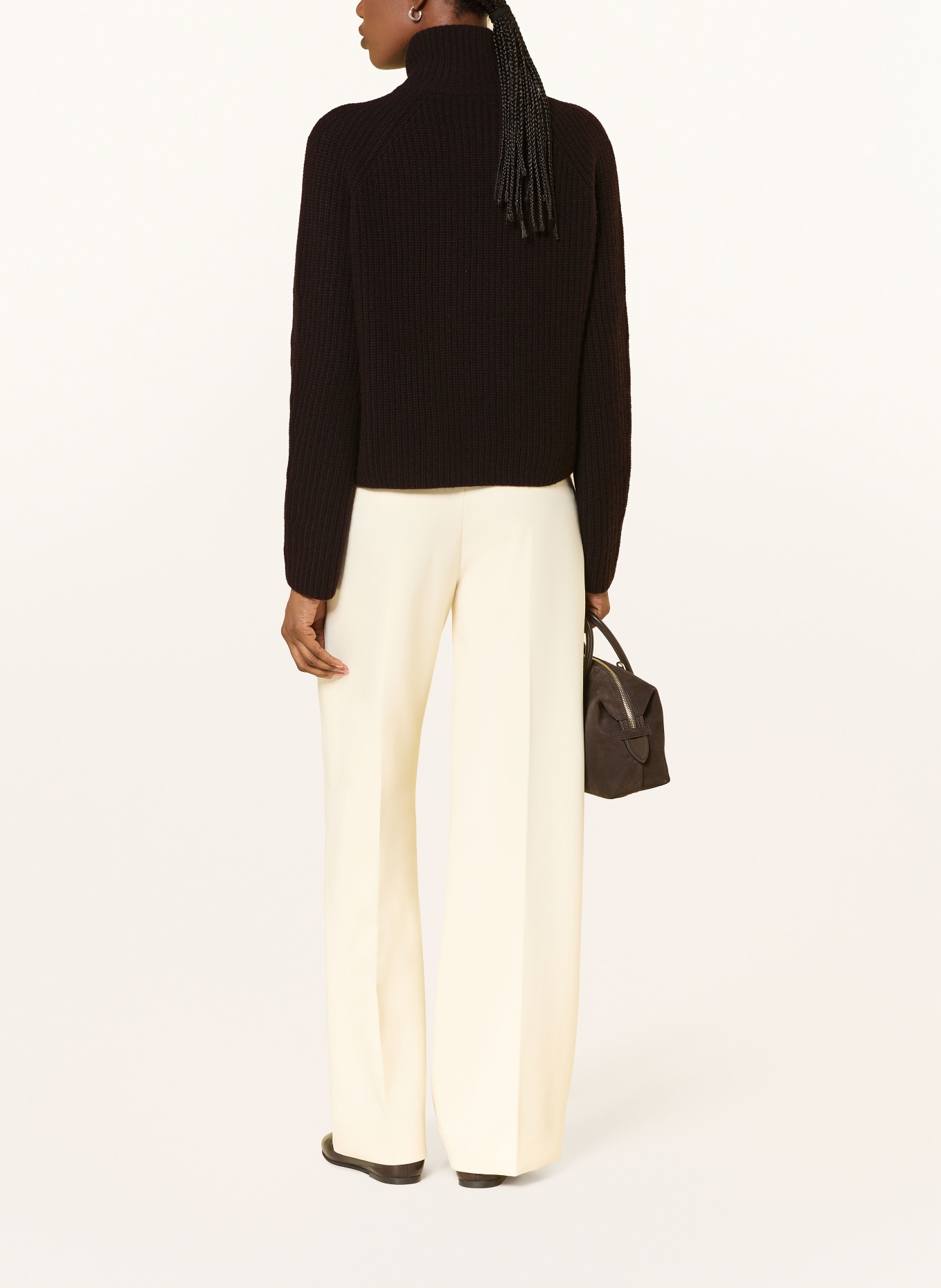 LISA YANG Cashmere cardigan: DARK BROWN
