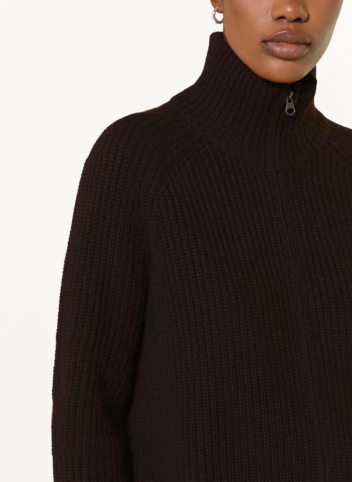 LISA YANG Cashmere cardigan: DARK BROWN