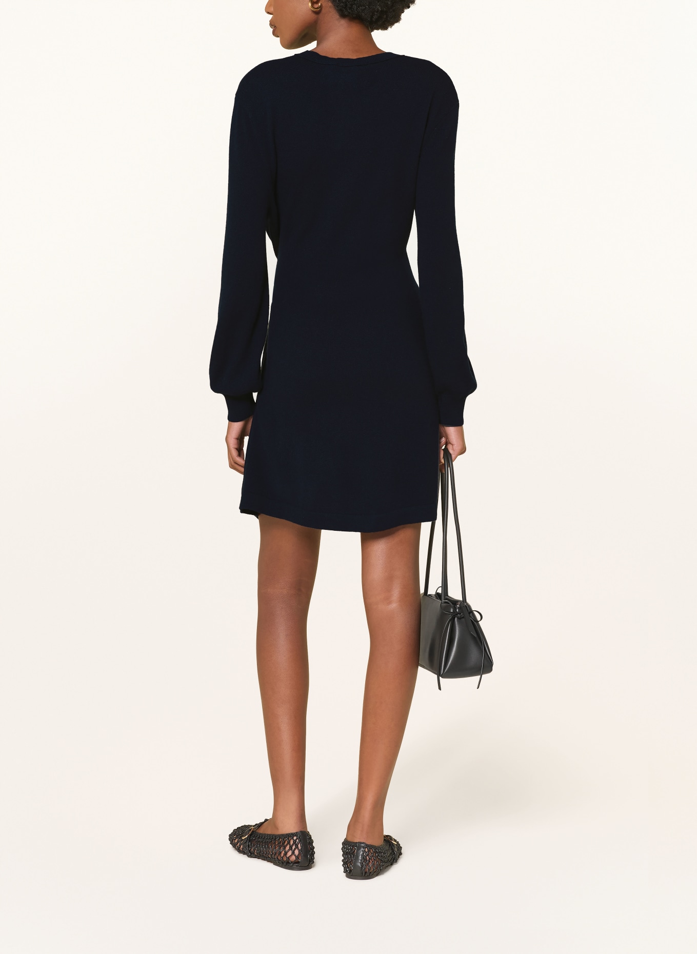 LISA YANG Strickkleid ABRIELLE aus Cashmere: DUNKELBLAU