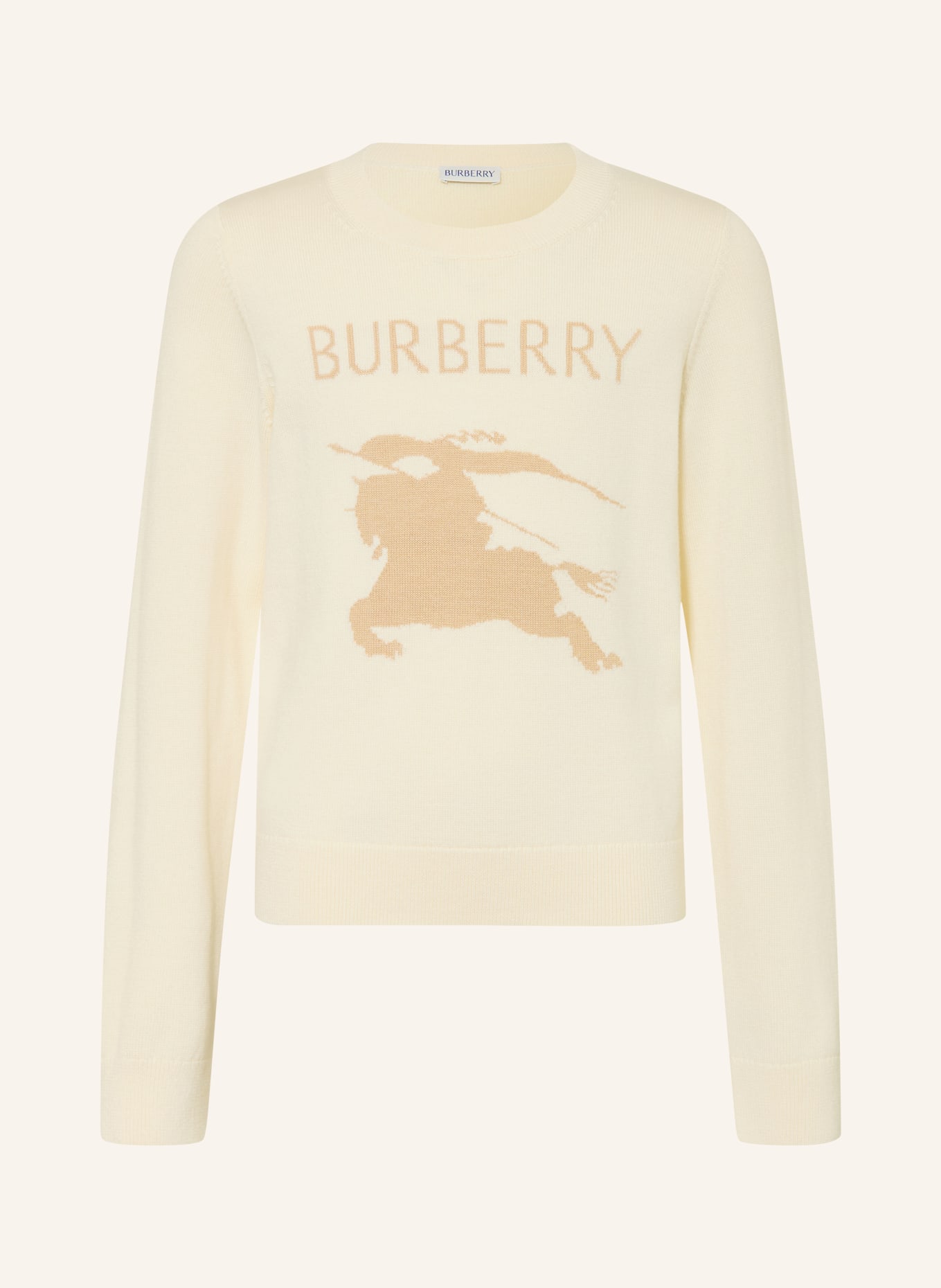BURBERRY Pullover: ECRU / CAMEL