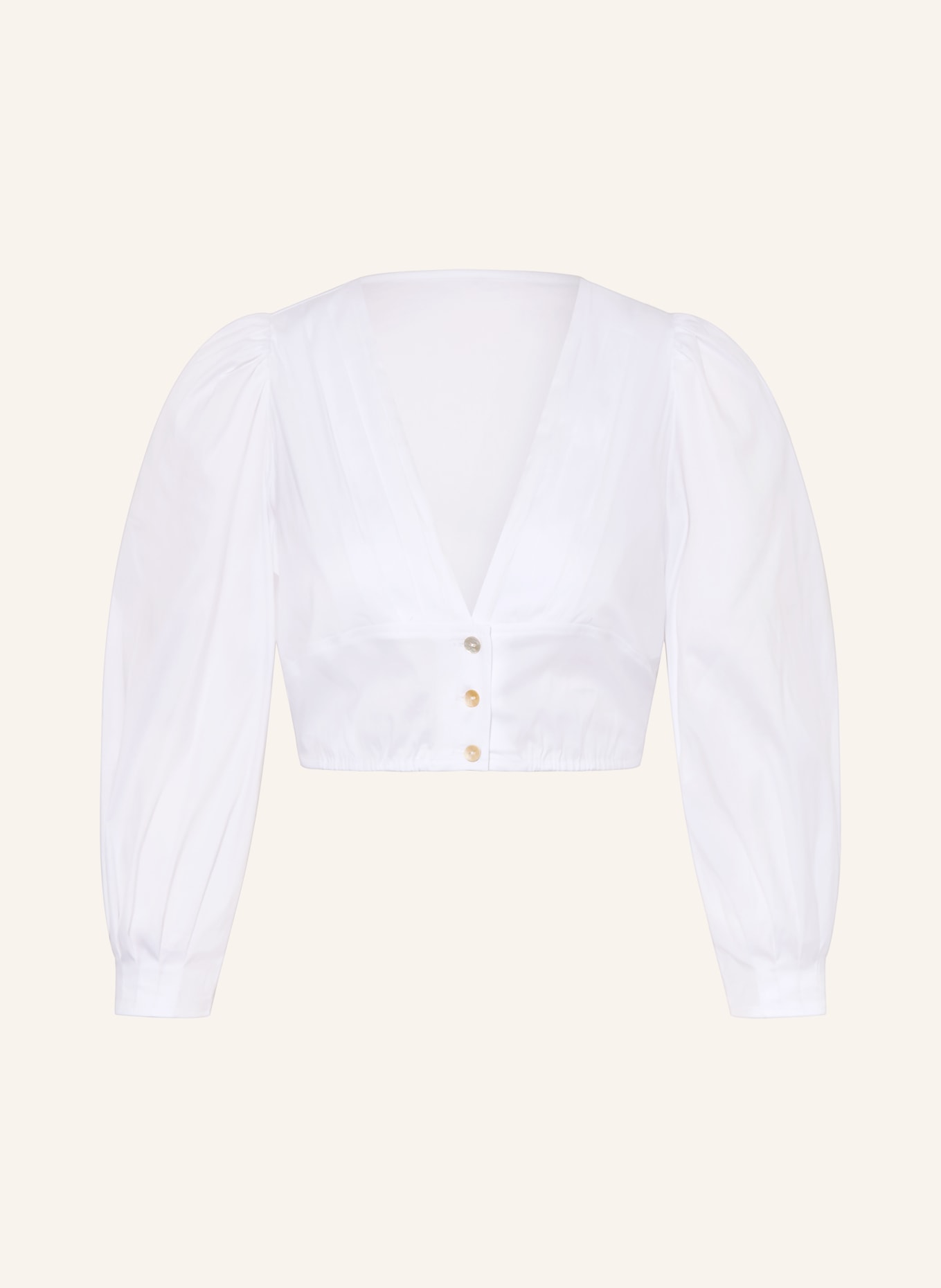 SPORTALM Dirndlbluse mit 3/4-Arm: WEISS