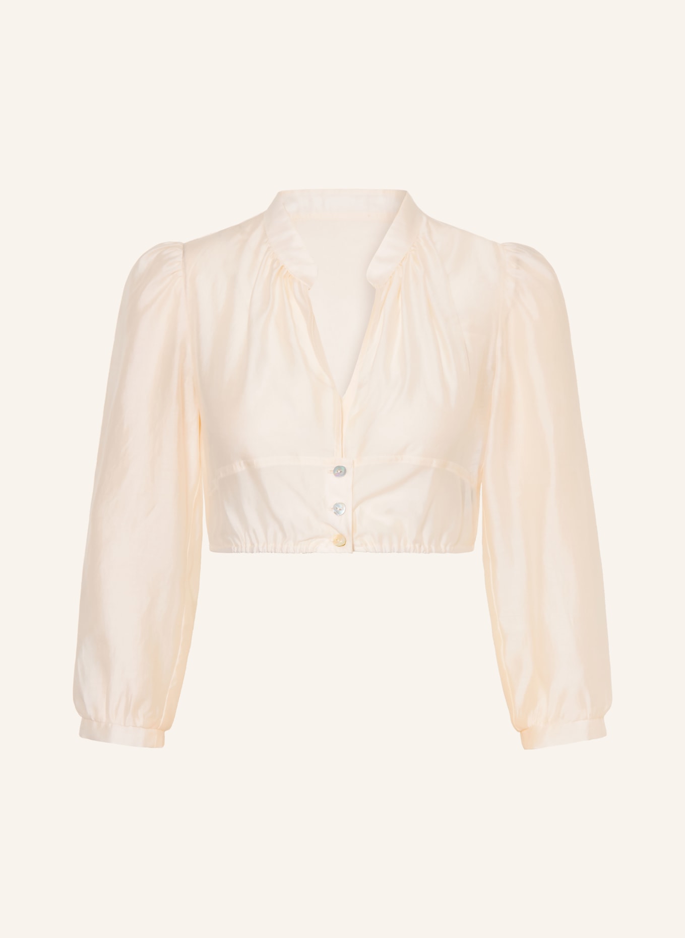 SPORTALM Dirndlbluse mit 3/4-Arm: WEISS