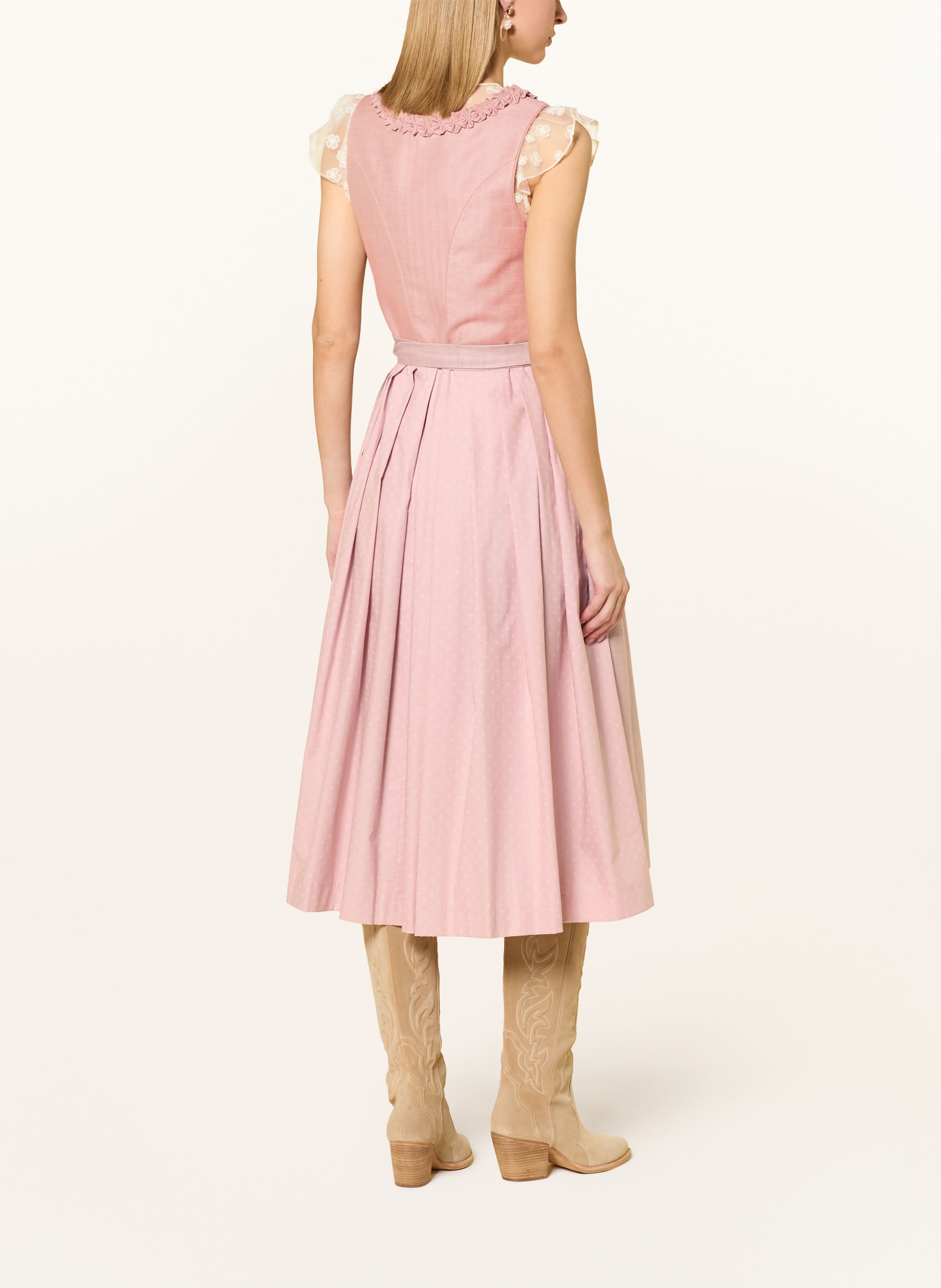 Johann & Johanna Dirndl mit Leinen: ALTROSA / ROSÉ