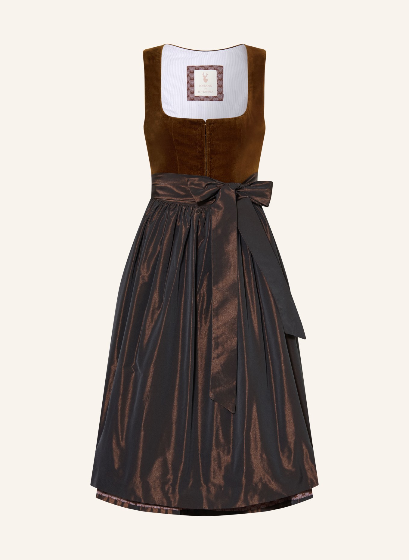 Johann & Johanna Dirndl: DUNKELBRAUN / BLAUGRAU