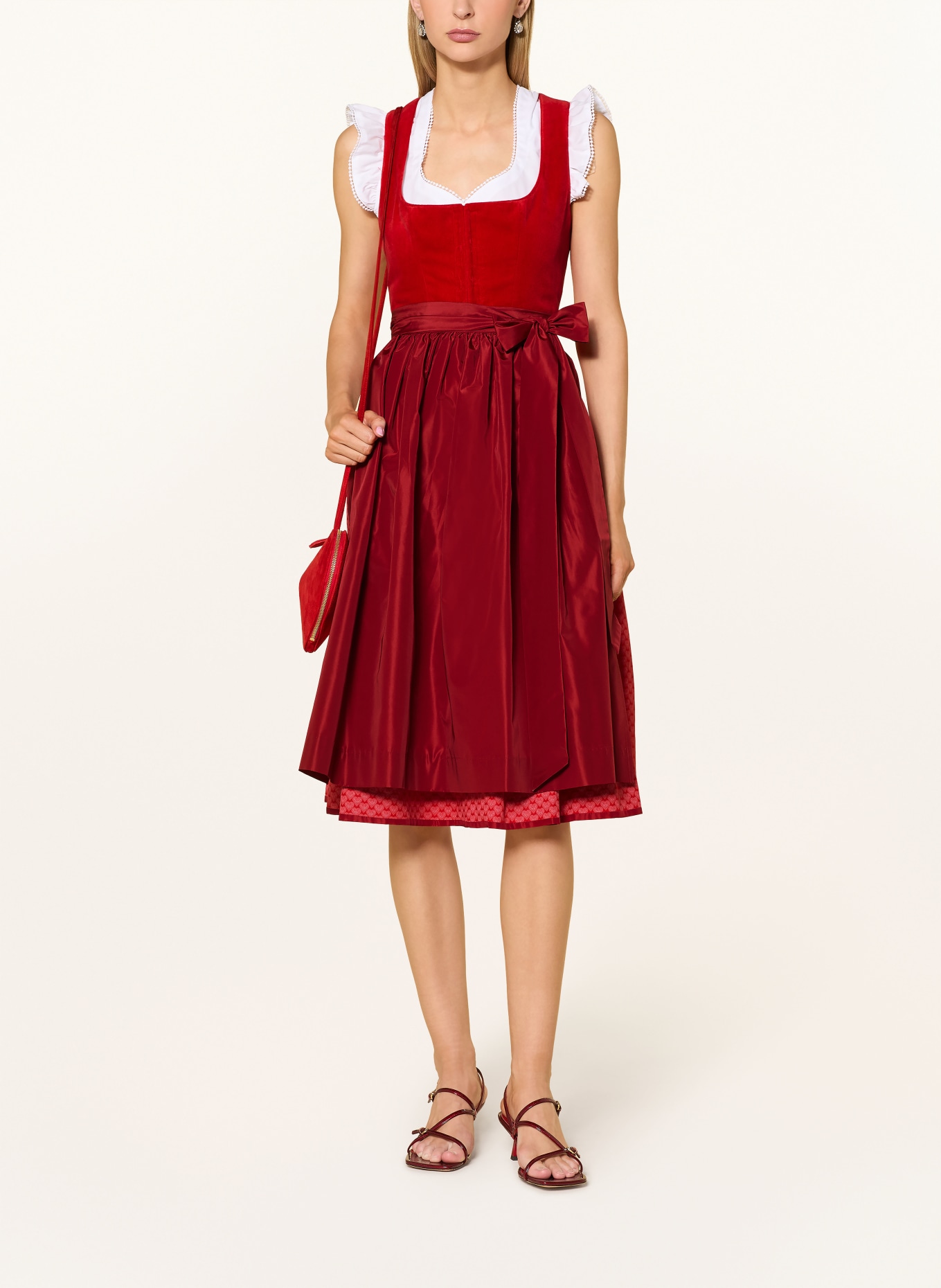 Johann & Johanna Robe Dirndl: ROUGE / ROUGE CLAIR