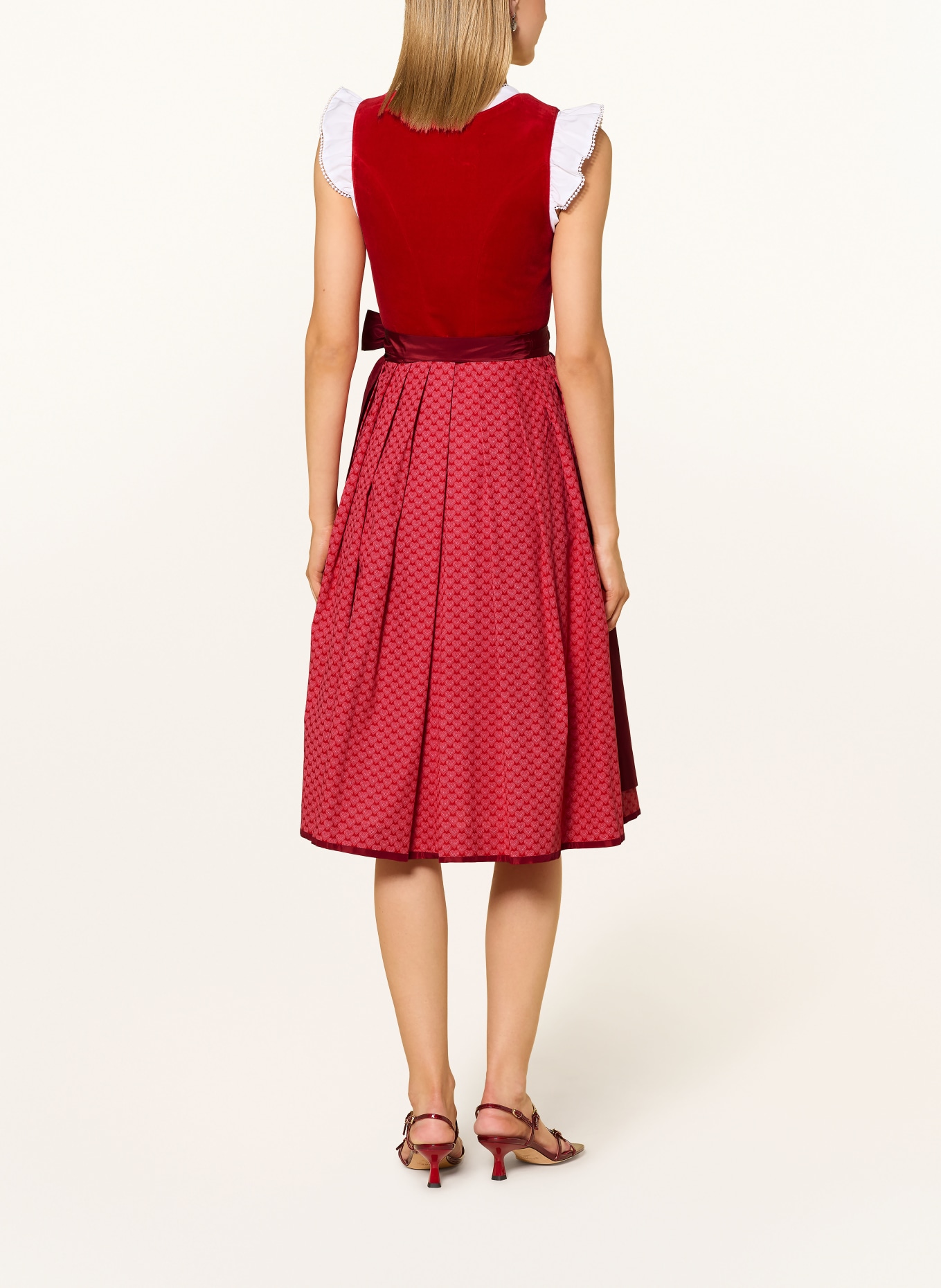 Johann & Johanna Robe Dirndl: ROUGE / ROUGE CLAIR