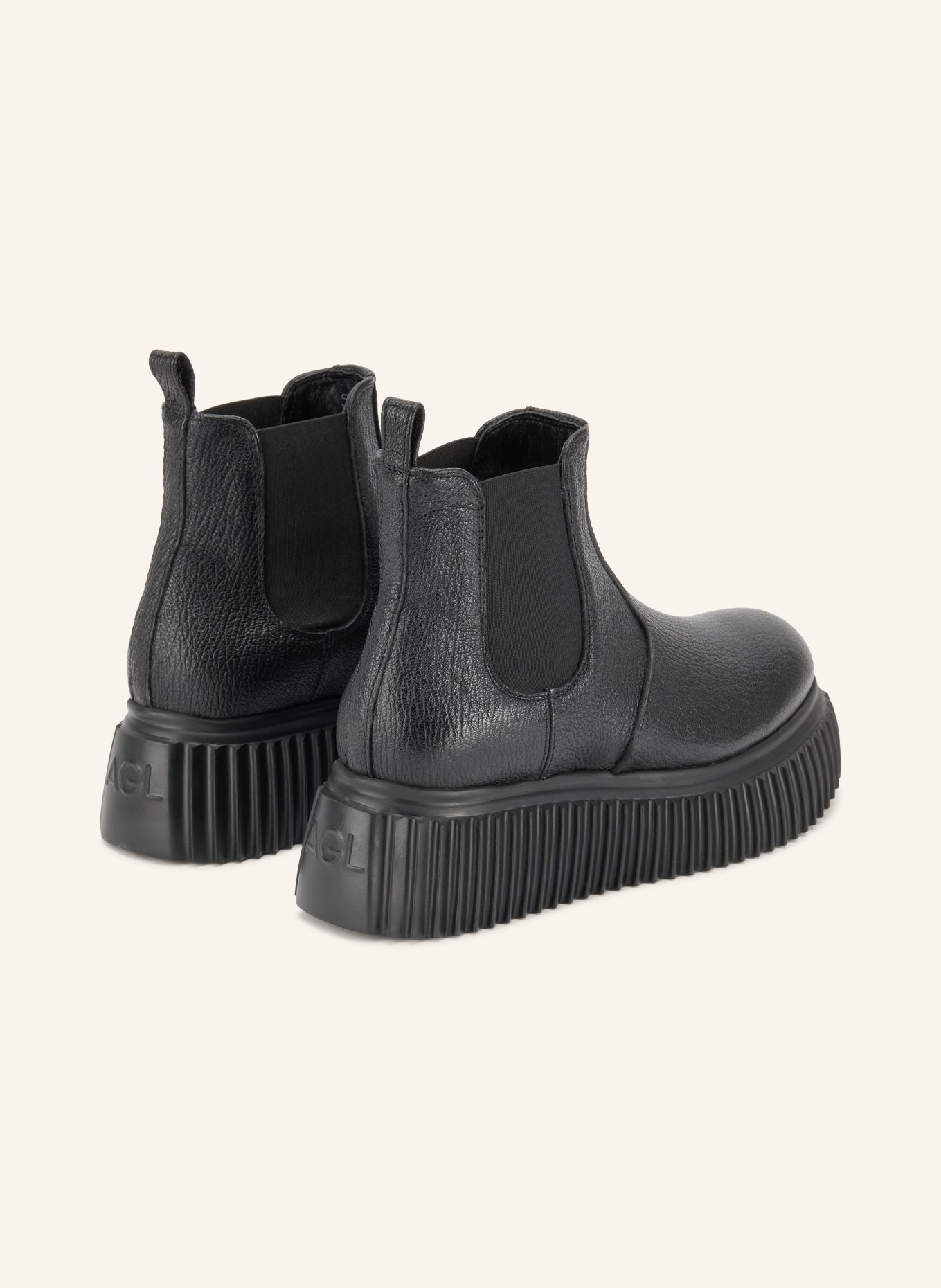 AGL Chelsea boots IGGY LOW: ZWART