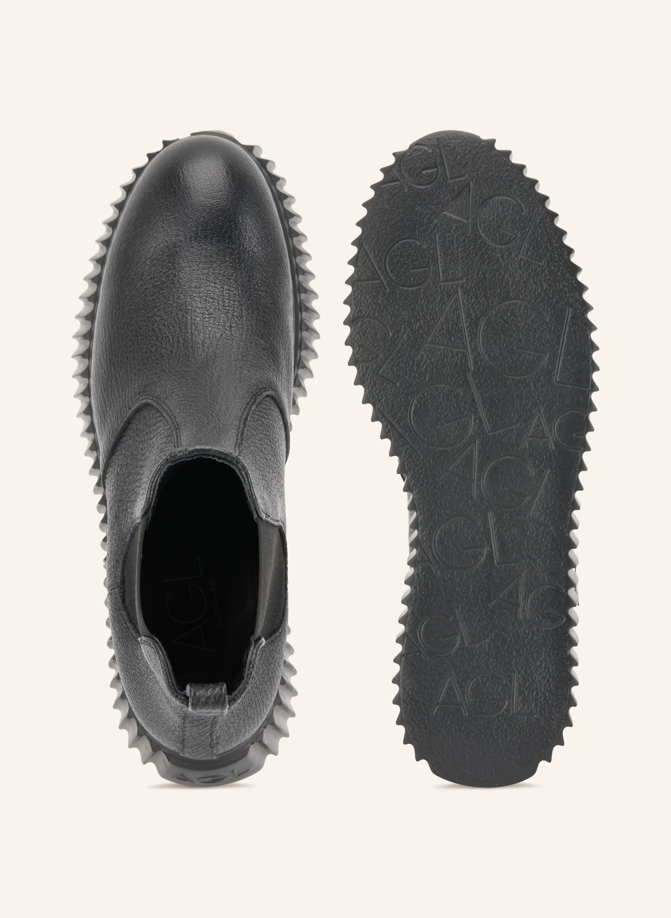 AGL Chelsea boots IGGY LOW: ZWART