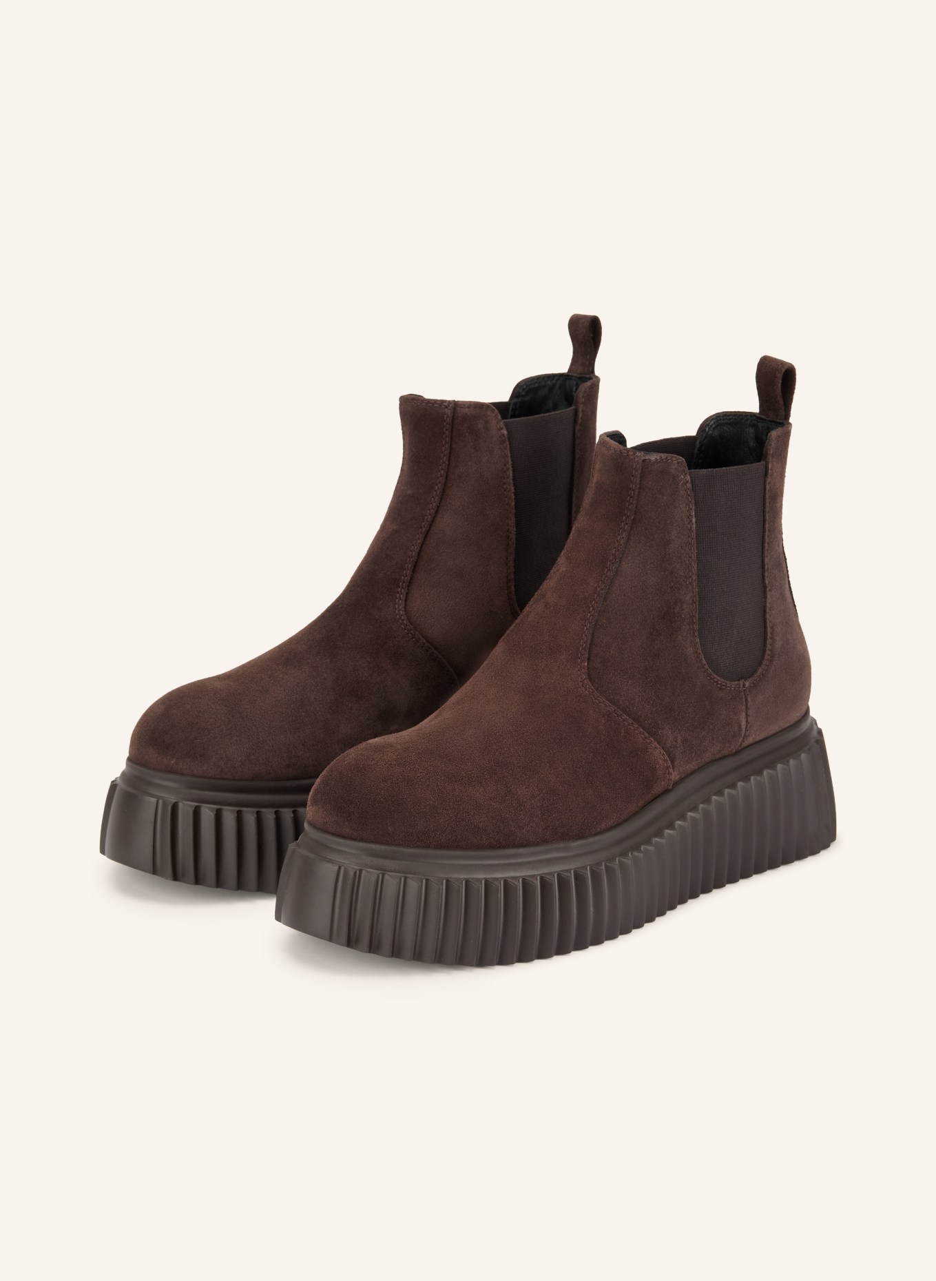 AGL Chelsea boots IGGY LOW: MARRON FONCÉ
