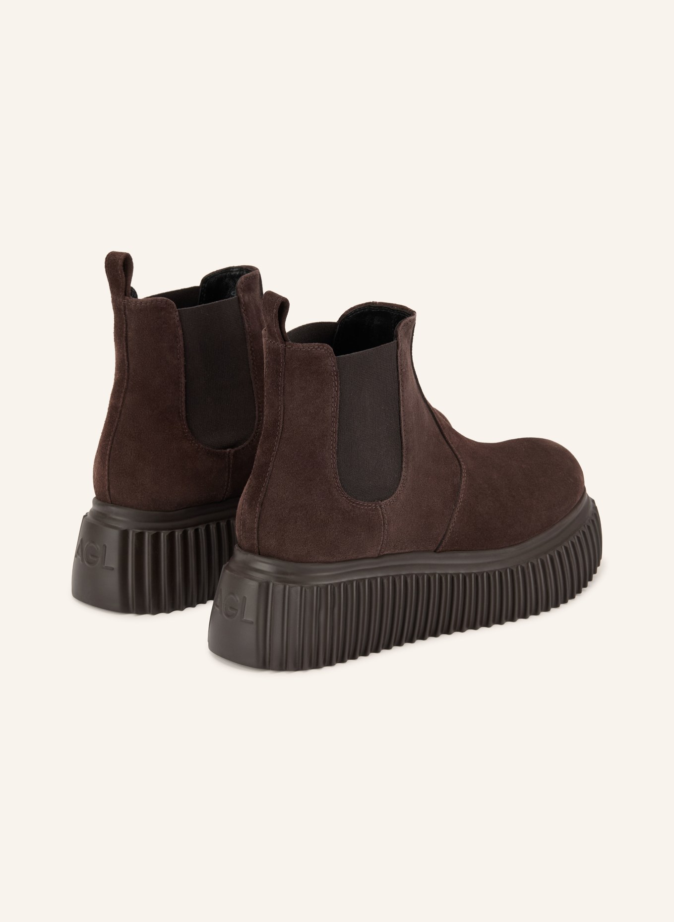 AGL Chelsea boots IGGY LOW: MARRON FONCÉ