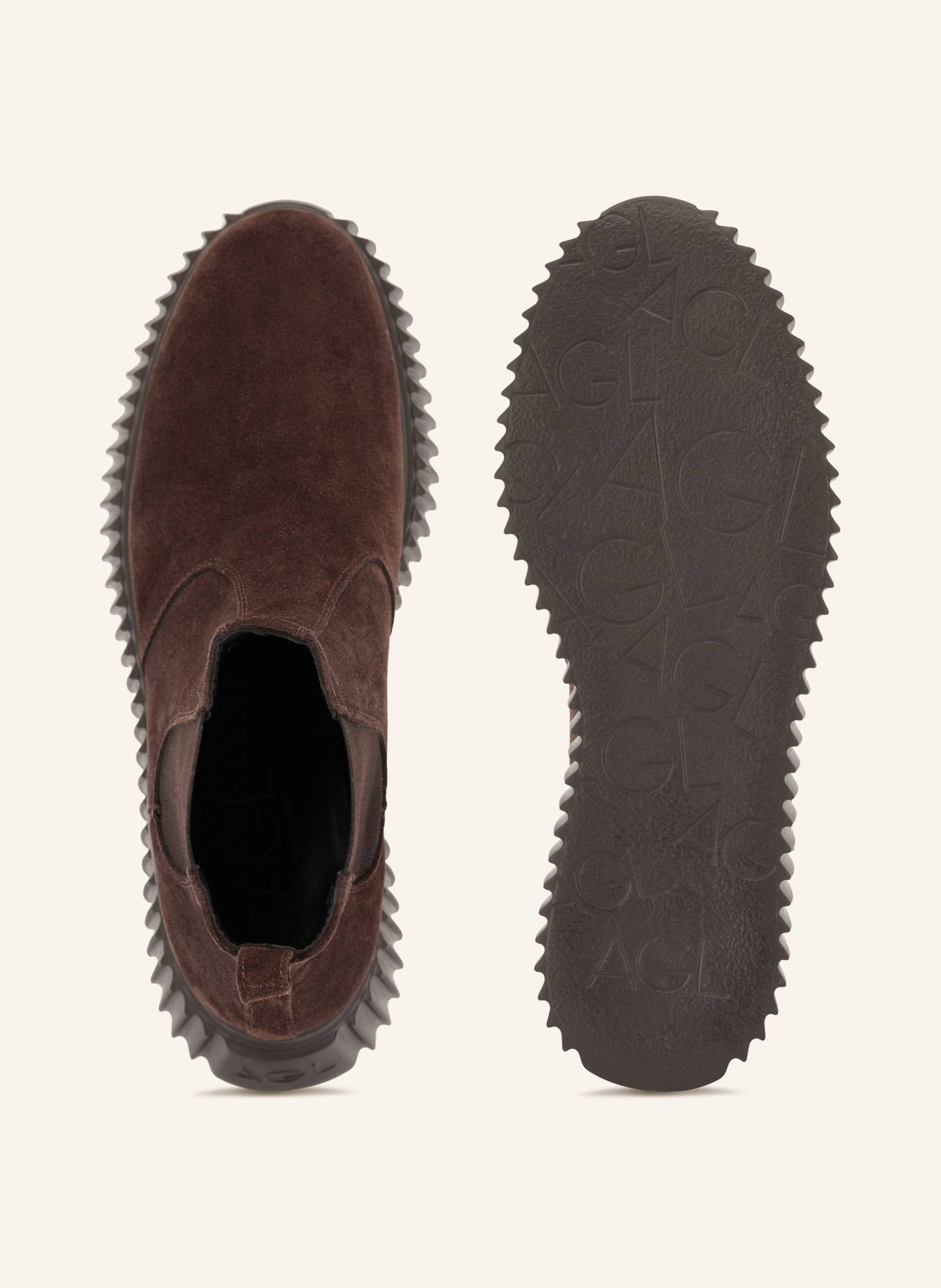 AGL Chelsea boots IGGY LOW: MARRON FONCÉ