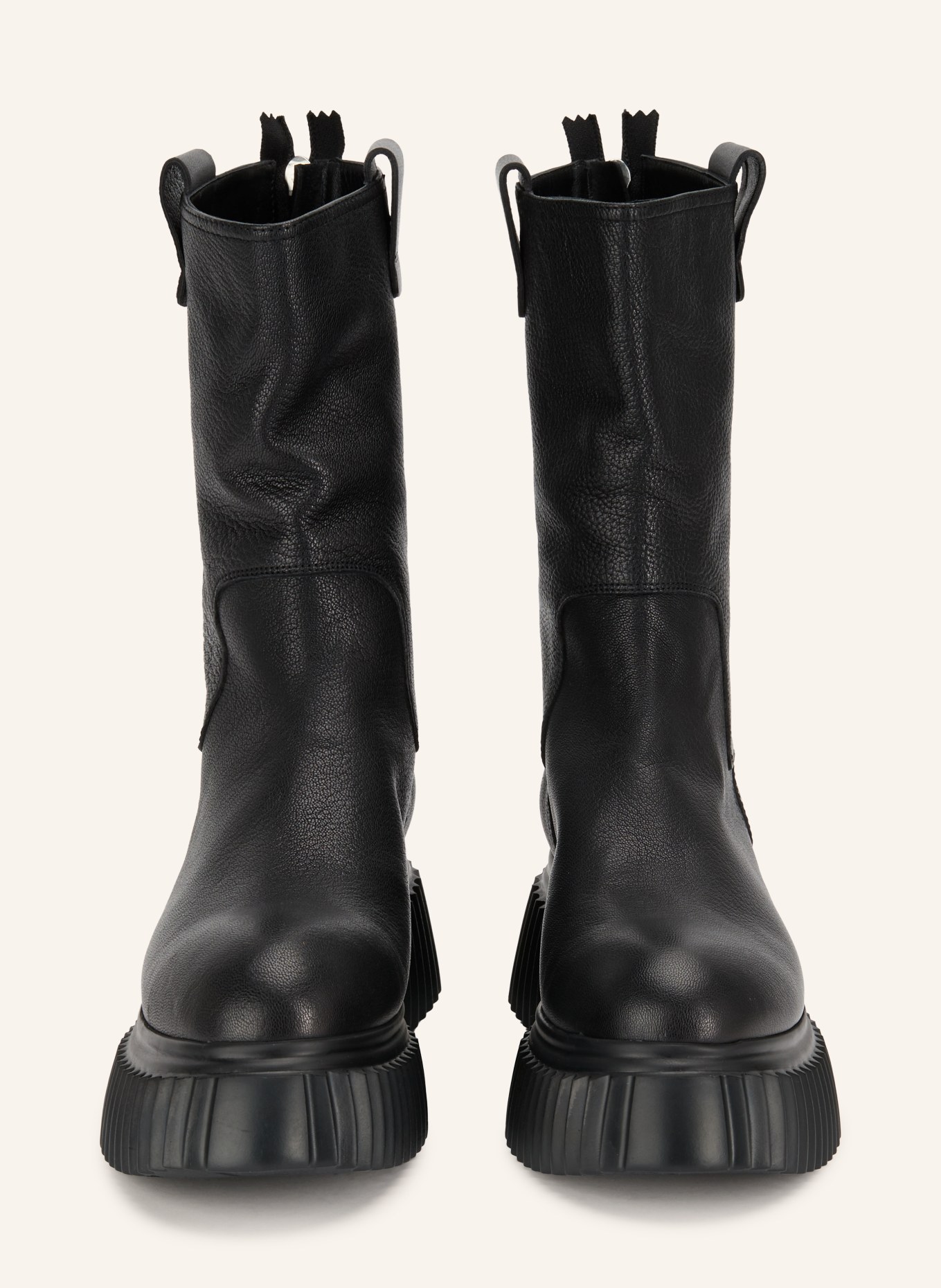 AGL Plateau-Boots MILAGROS: SCHWARZ / SILBER