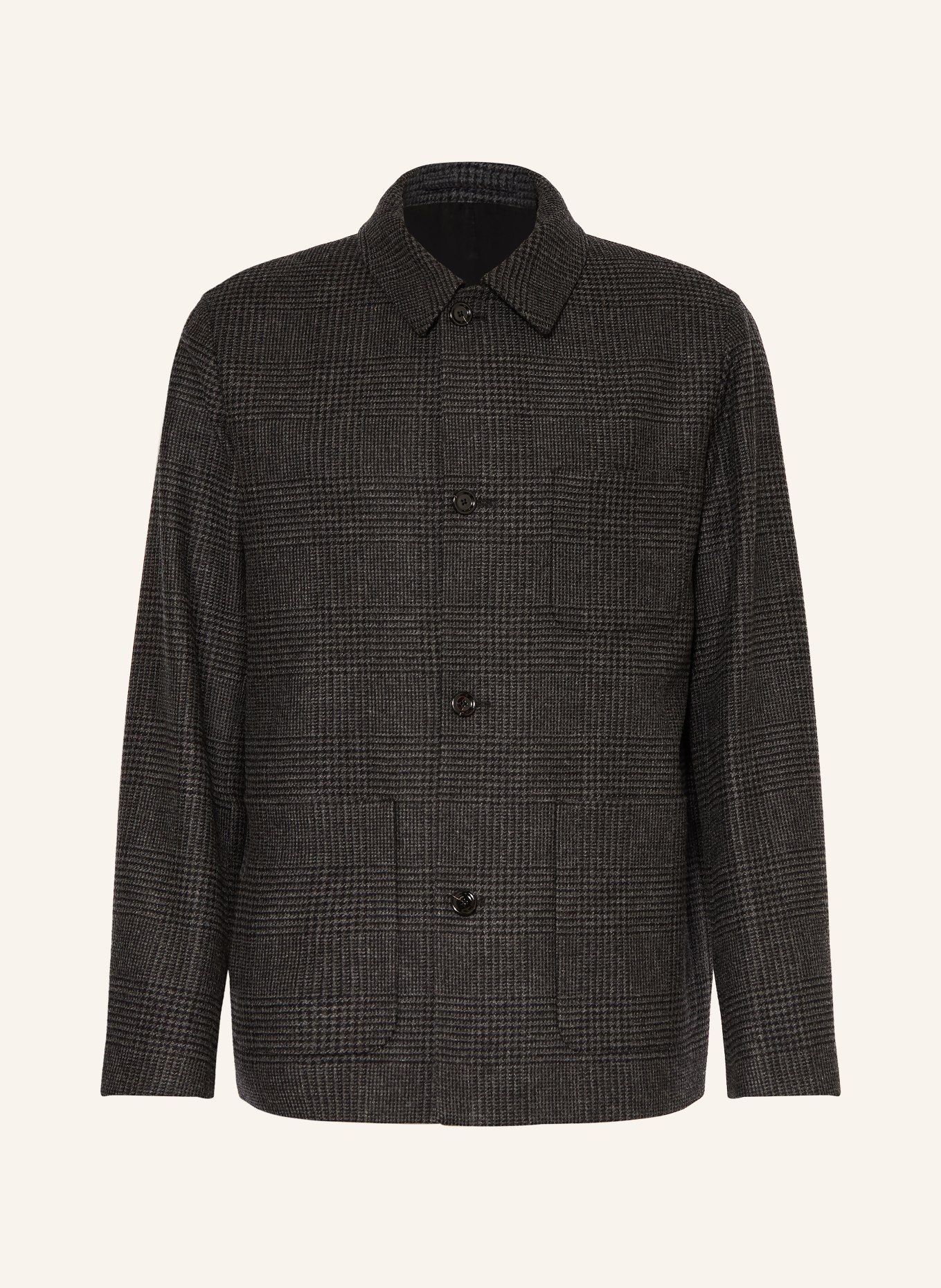 LARDINI Overjacket: DONKERGRIJS / ZWART