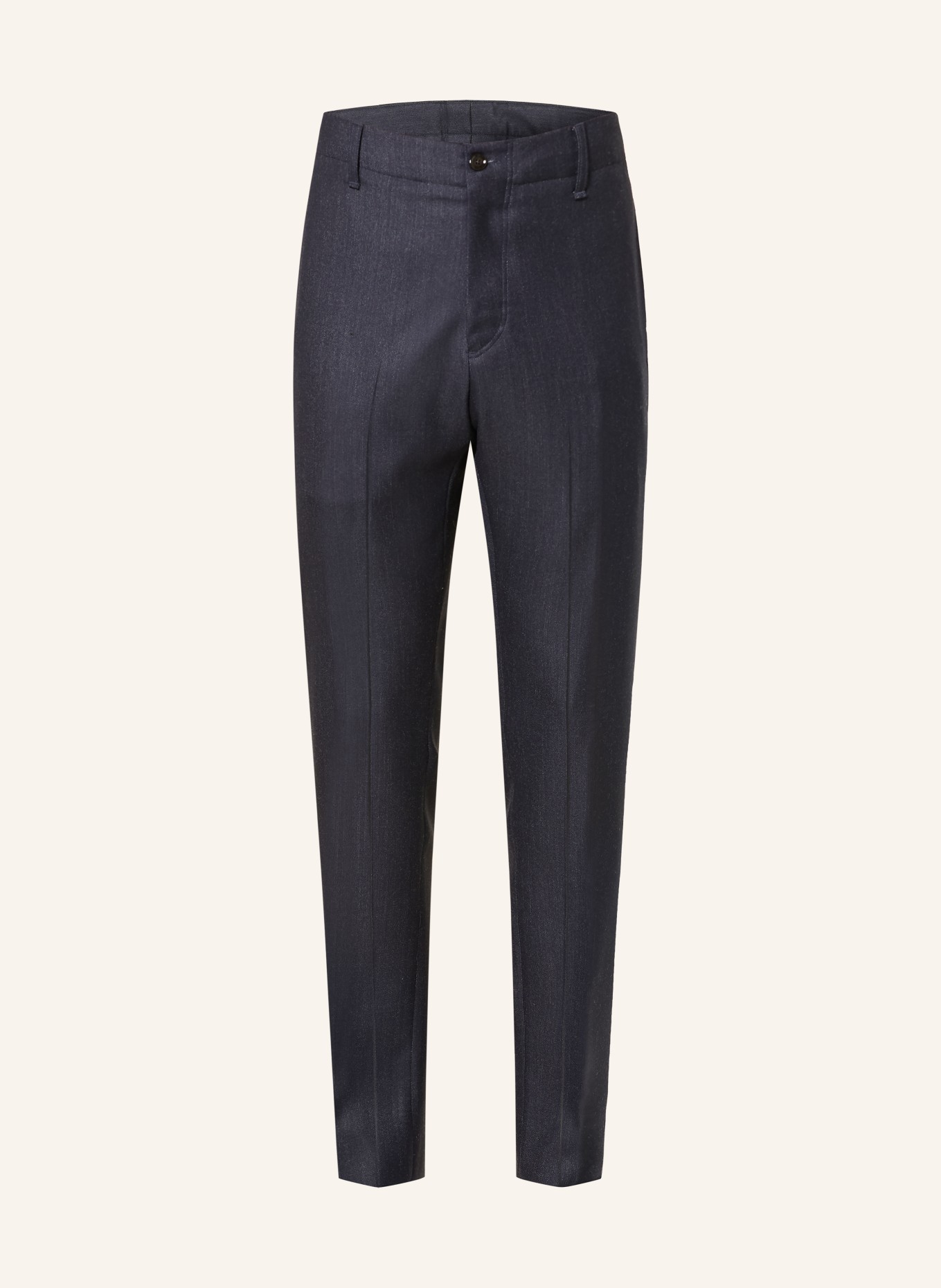 LARDINI Regular-Fit Denim-Look Chinos: 850 NAVY