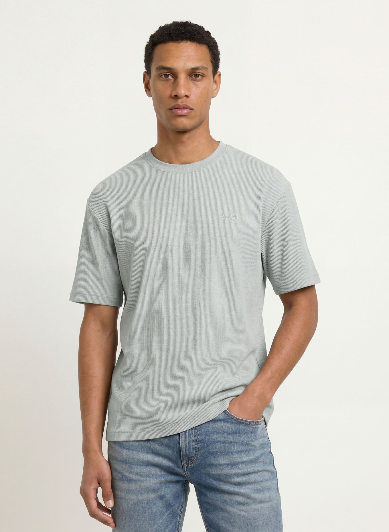 BOSS T-Shirt: BLAUGRAU
