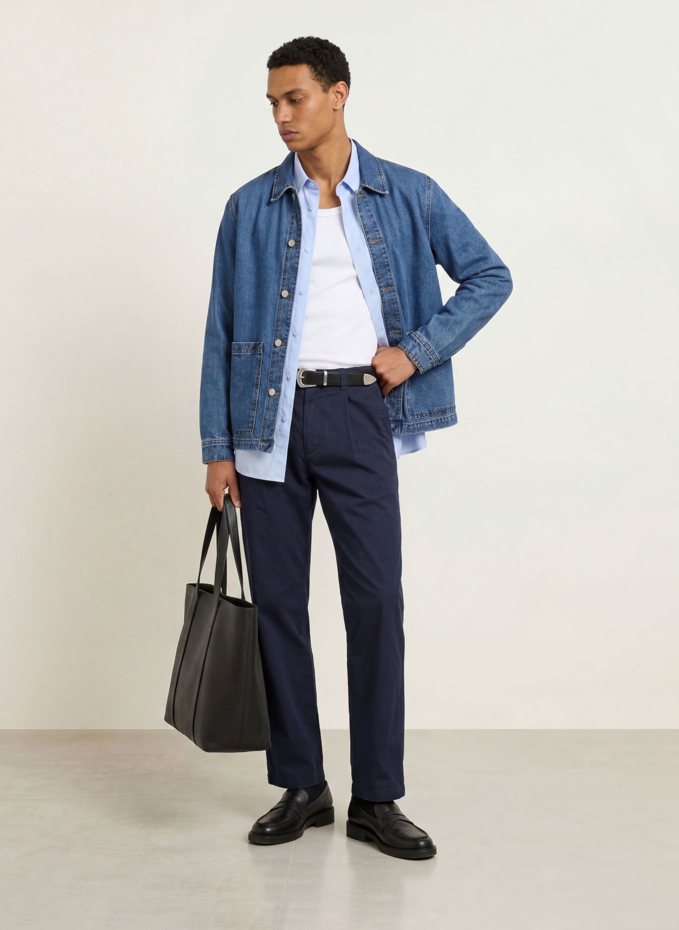 BOSS Chino Tapered Fit: DONKERBLAUW