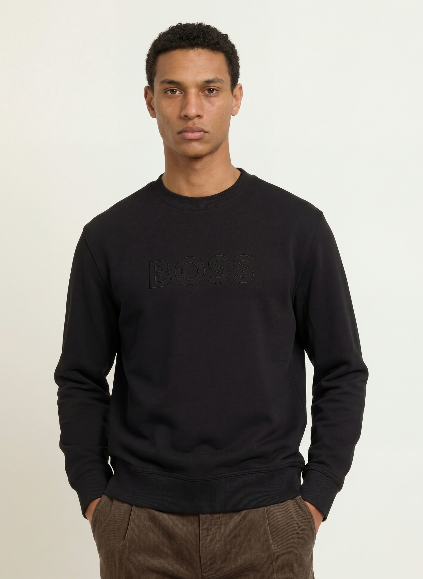 BOSS Sweatshirt: SCHWARZ