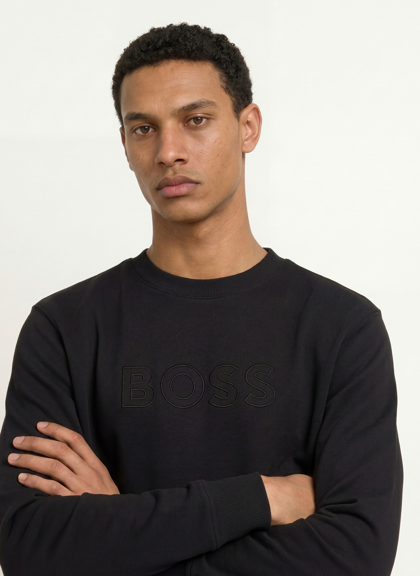 BOSS Sweatshirt: SCHWARZ