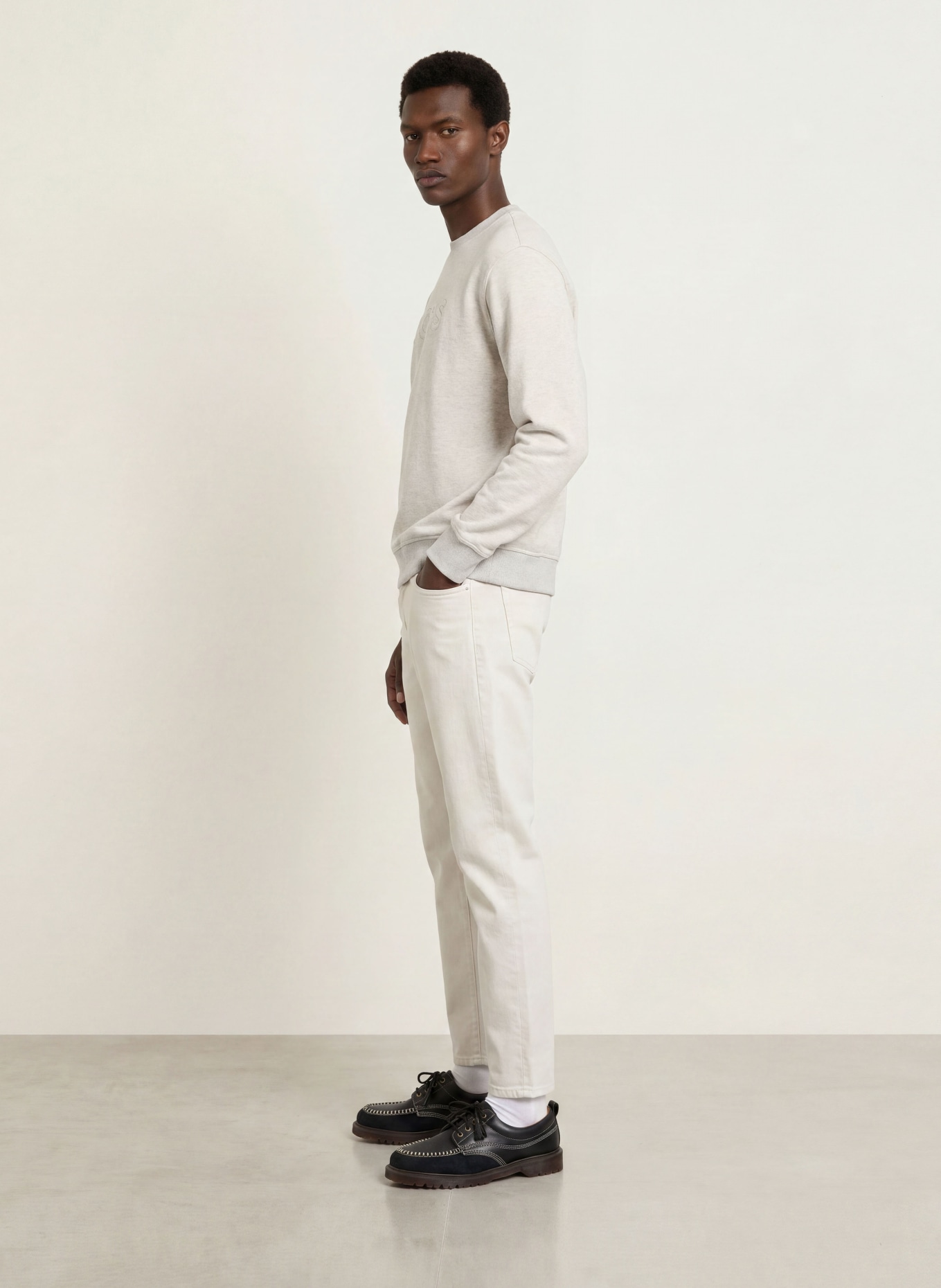 BOSS Sweatshirt: GRAU