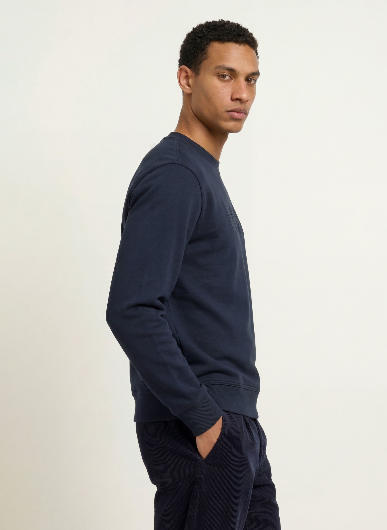 BOSS Sweatshirt: DUNKELBLAU