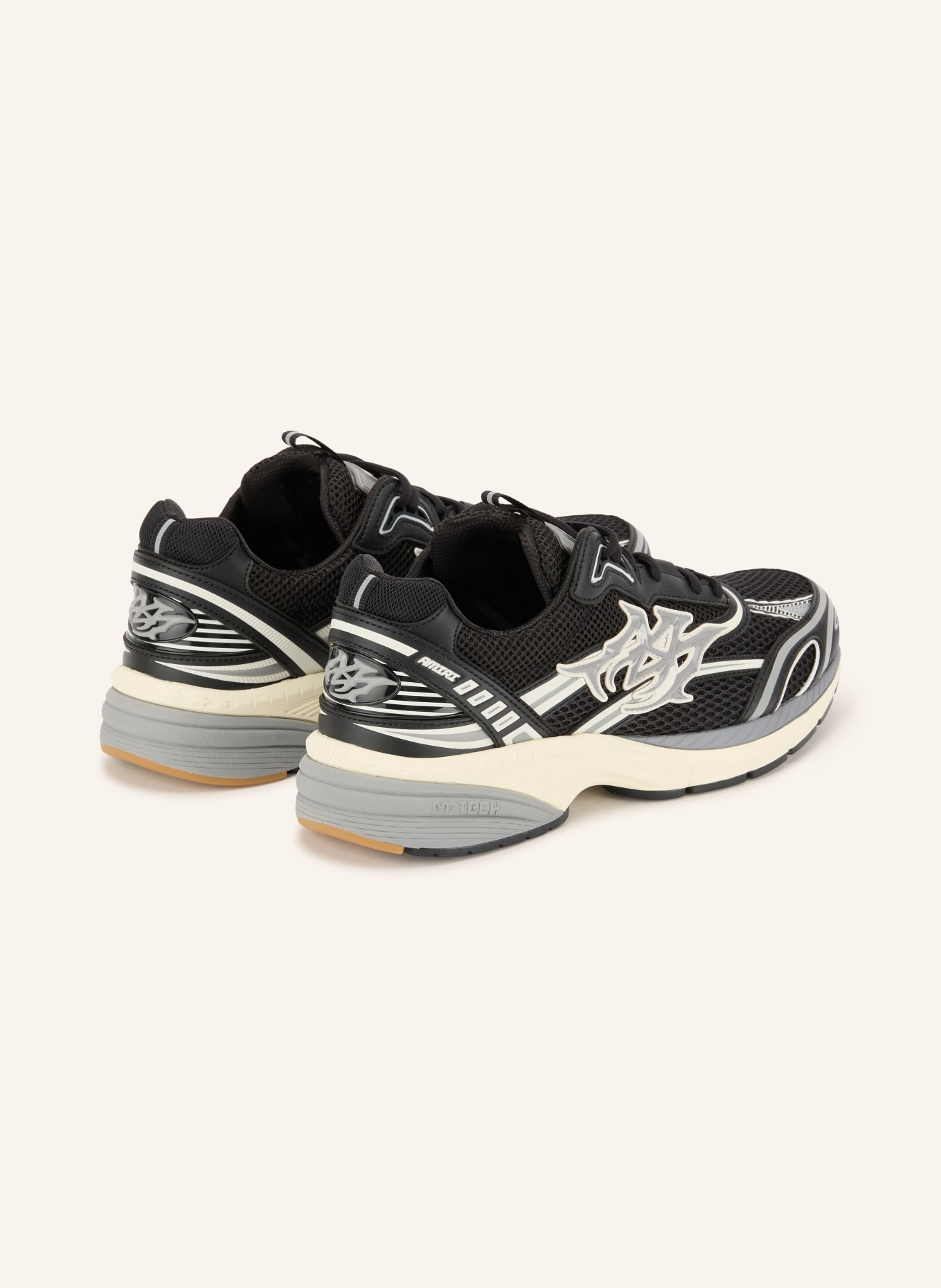 AMIRI Adidași M-TECH: NEGRU / GRI DESCHIS / ALB