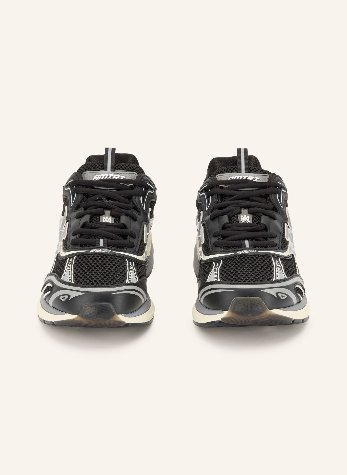 AMIRI Adidași M-TECH: NEGRU / GRI DESCHIS / ALB