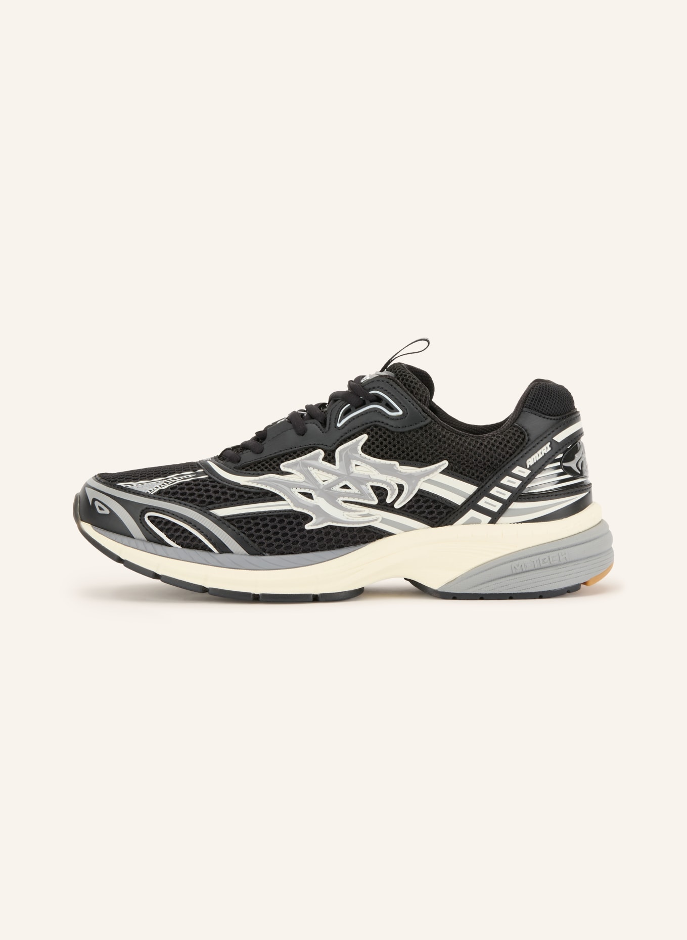 AMIRI Adidași M-TECH: NEGRU / GRI DESCHIS / ALB
