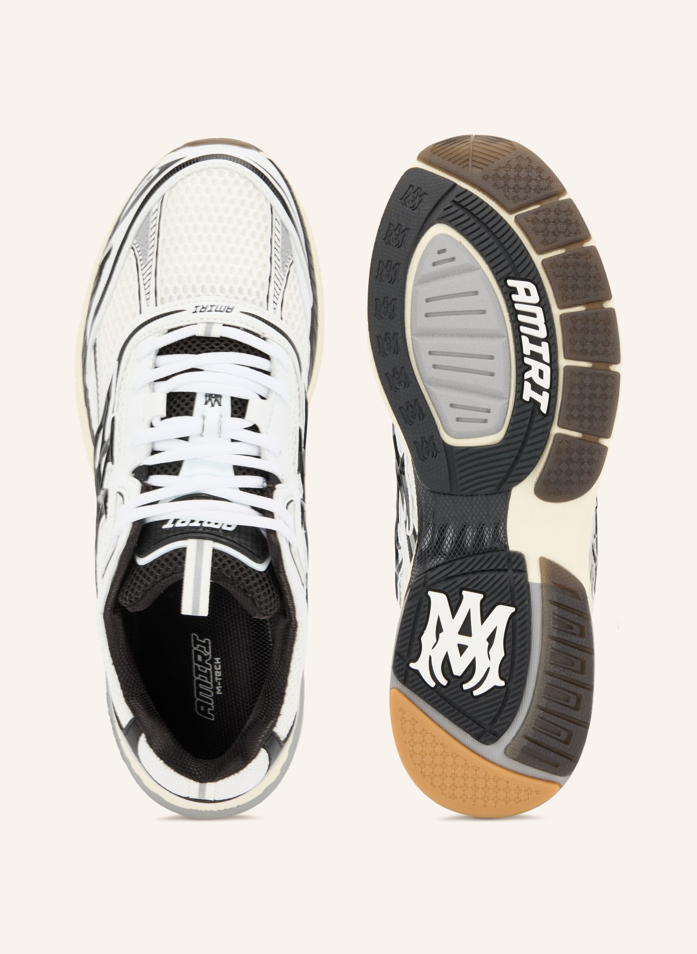 AMIRI Sneaker M-TECH: HVID / MØRKEGRÅ / SORT