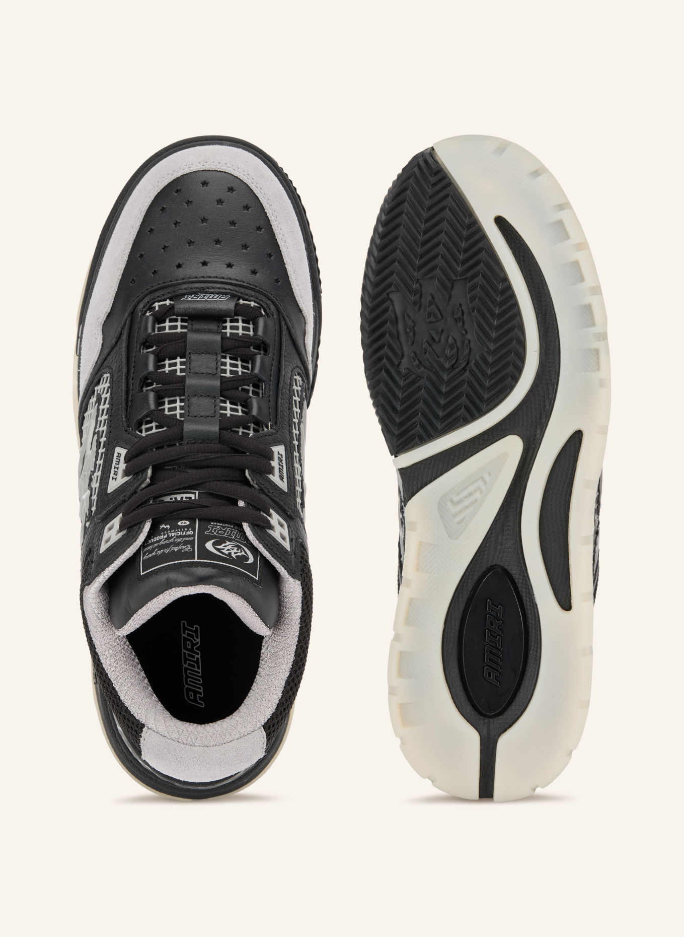 AMIRI Sneakersy MA-94: ČERNÁ / ŠEDÁ
