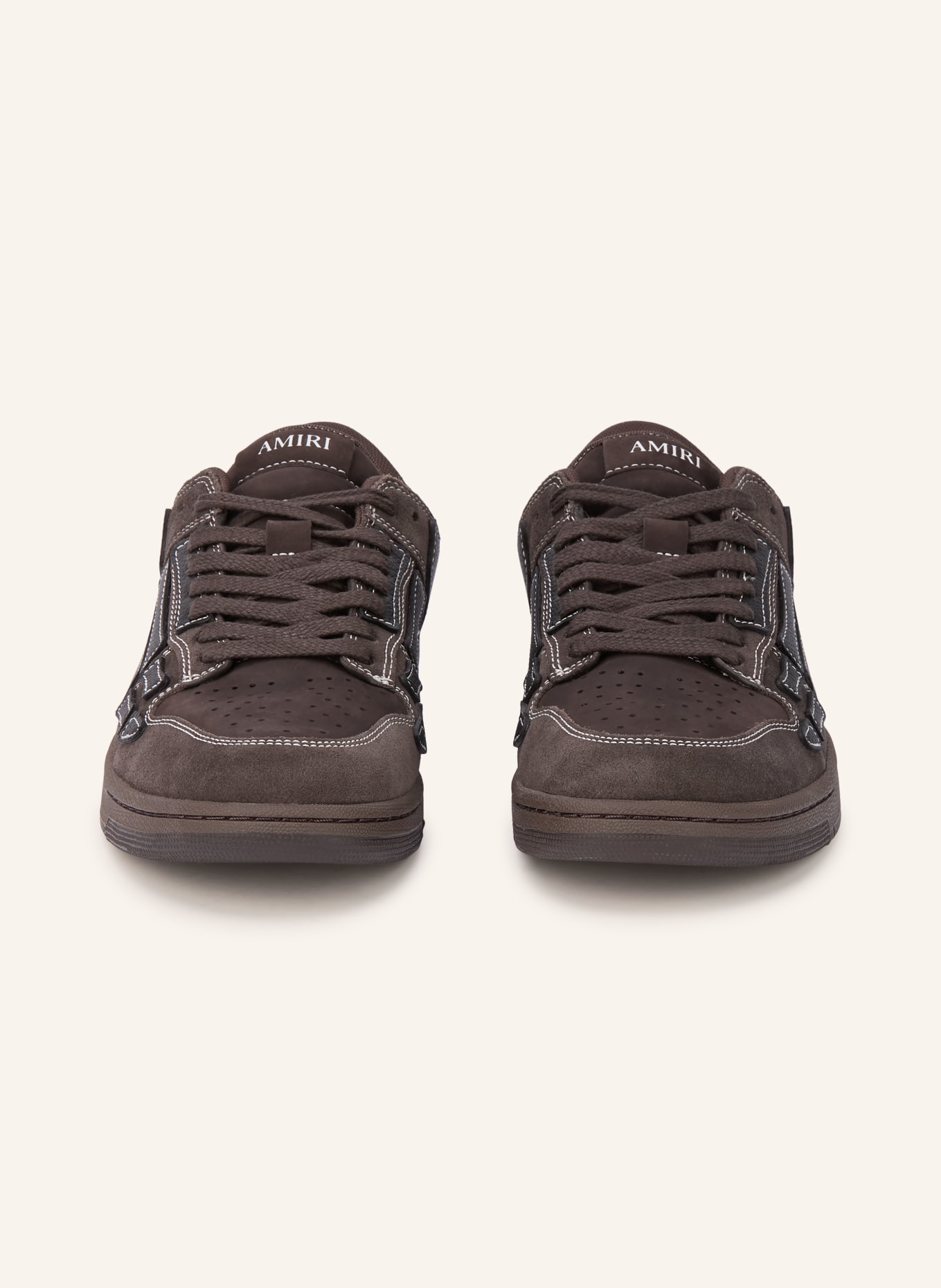 AMIRI SKEL Sneakers: DARK BROWN