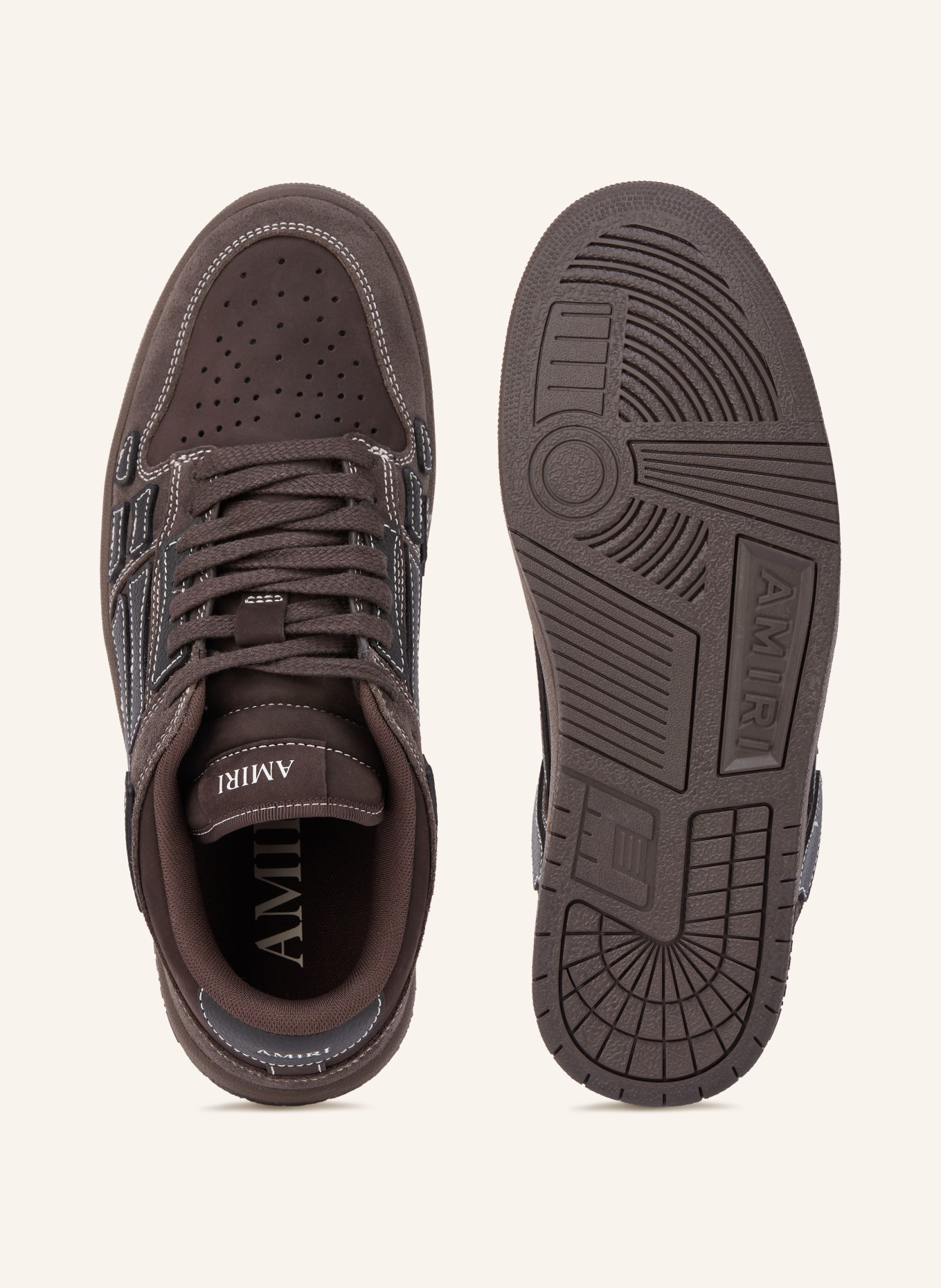 AMIRI SKEL Sneakers: DARK BROWN