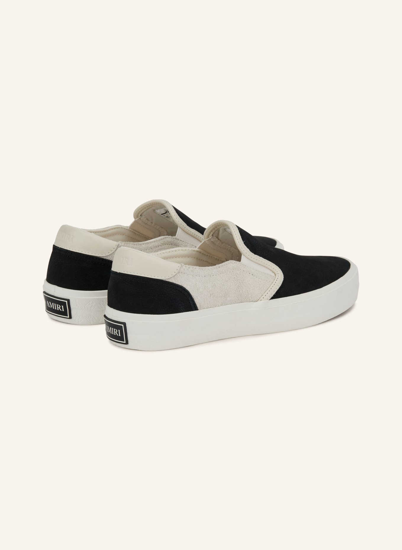AMIRI LAGUNA Slip-on sneakers: BLACK / WHITE