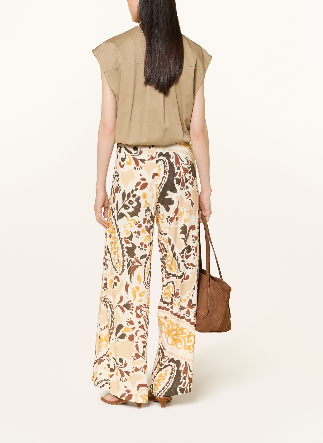 CARTOON Marlenehose: CREME / CAMEL / BRAUN