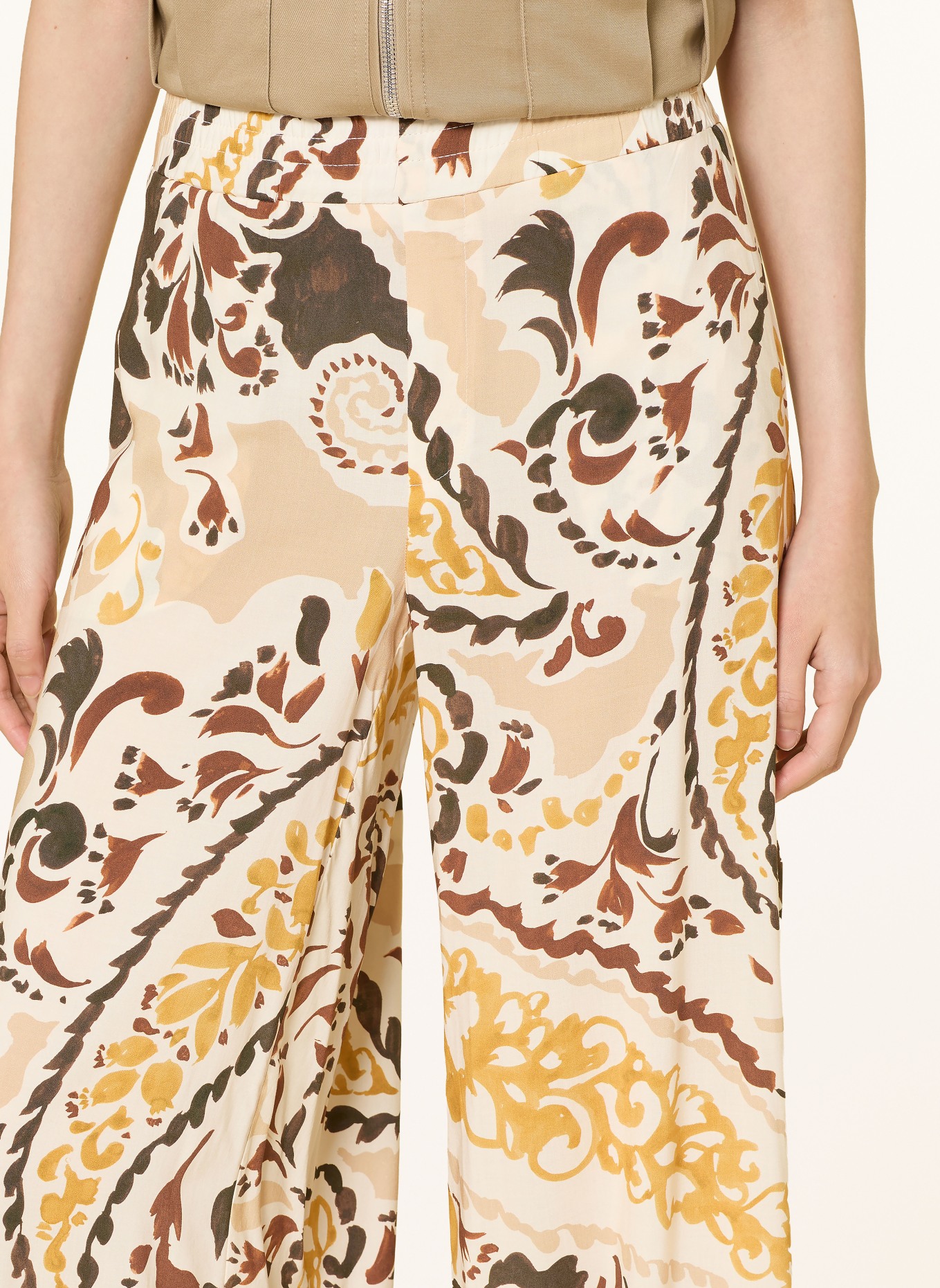 CARTOON Marlenehose: CREME / CAMEL / BRAUN