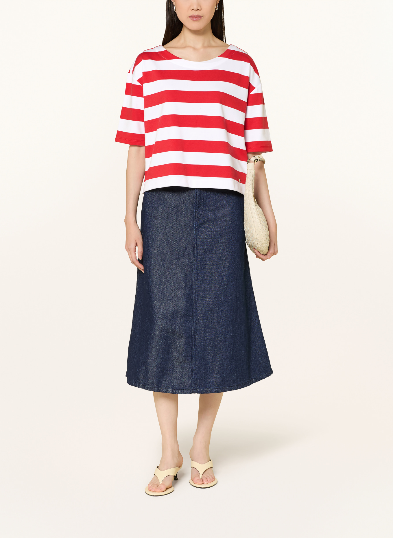 monari Sweatshirt: RED / WHITE
