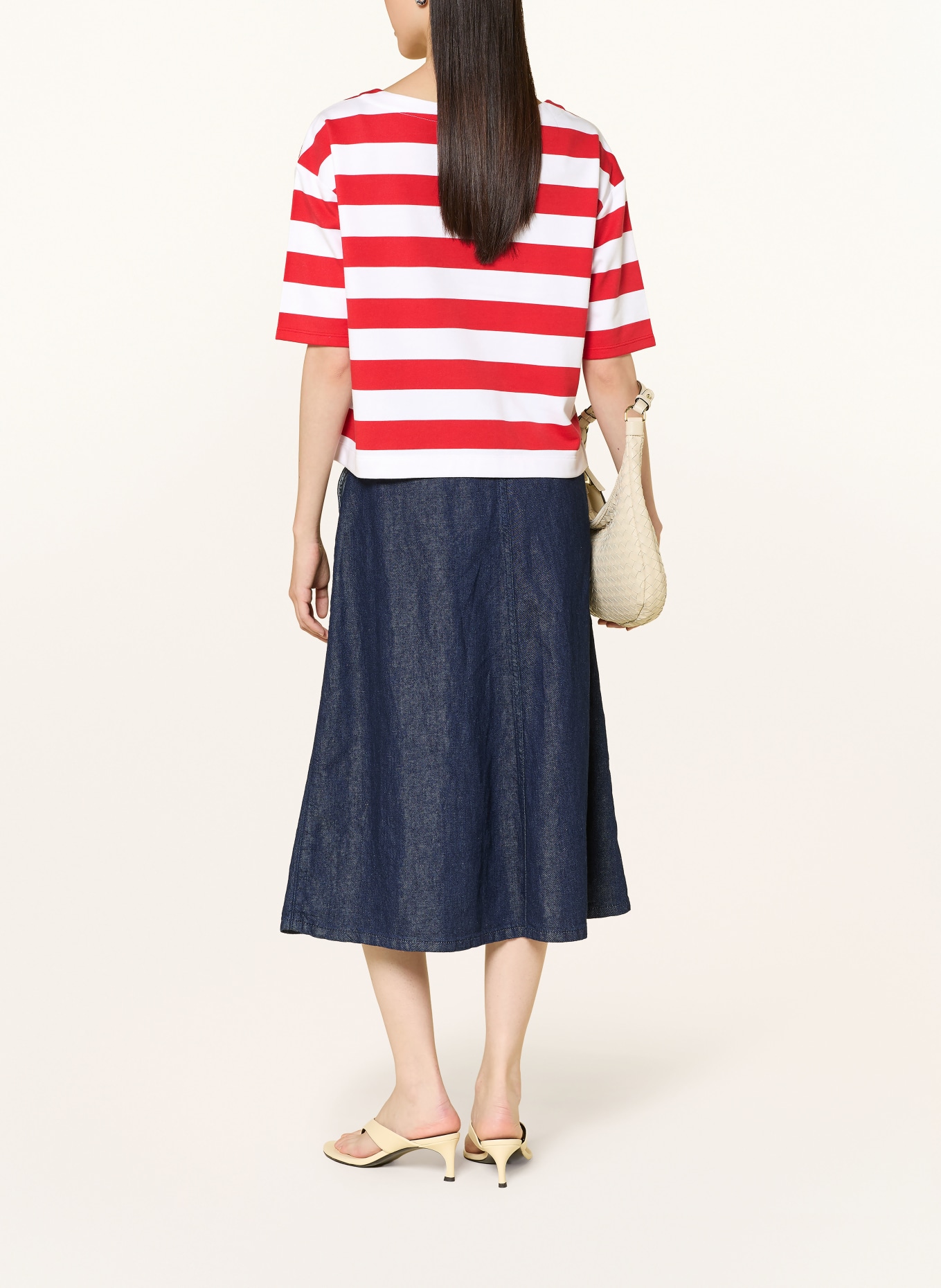 monari Sweatshirt: RED / WHITE