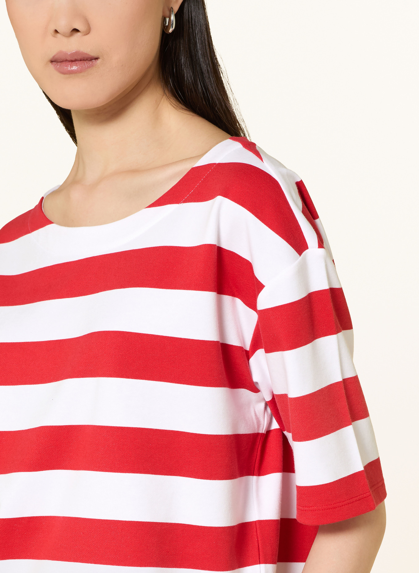 monari Sweatshirt: RED / WHITE