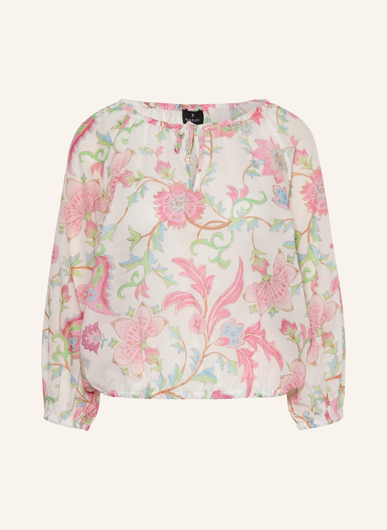 monari Chemisier à manches 3/4: BLANC / ROSE / VERT CLAIR