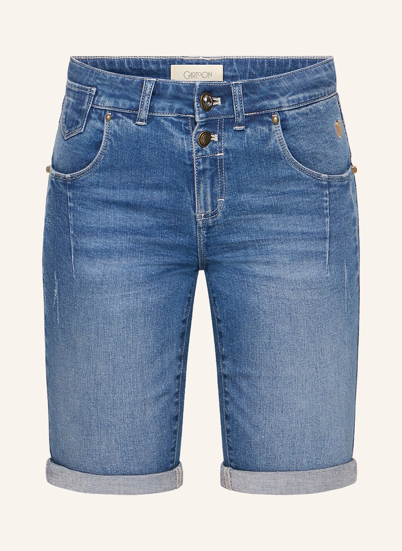 CARTOON Jeansbermuda: 8619 Middle Blue Denim