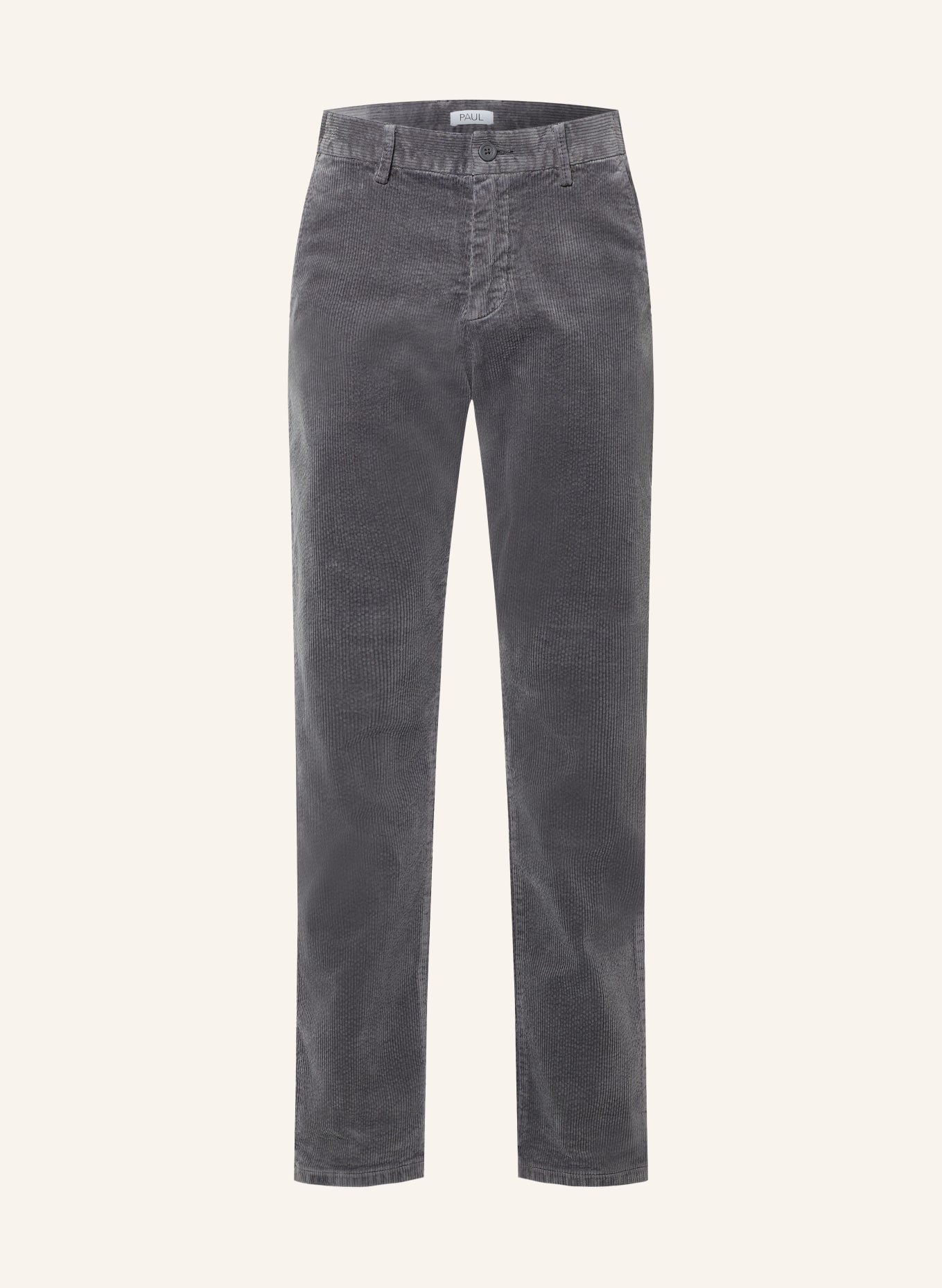 PAUL Corduroy Pants, Regular Fit: GRAY